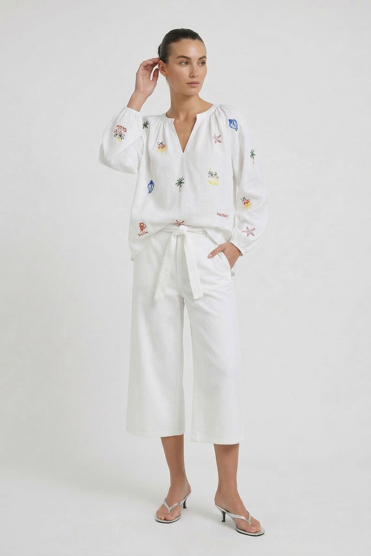 OUI Tunika mit sommerlichen Motiven