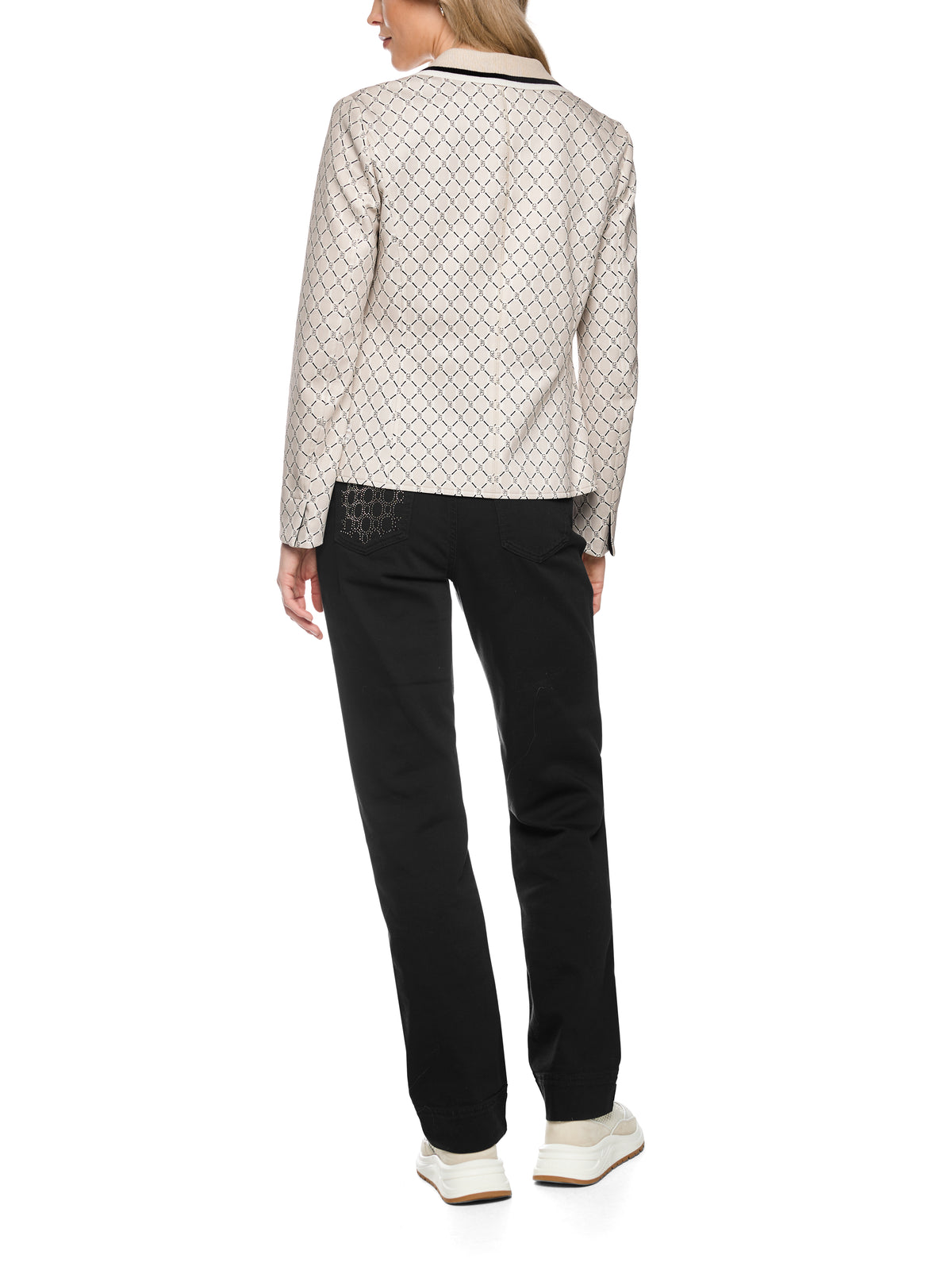 Marc Cain Bedruckter Blazer aus Scubajersey