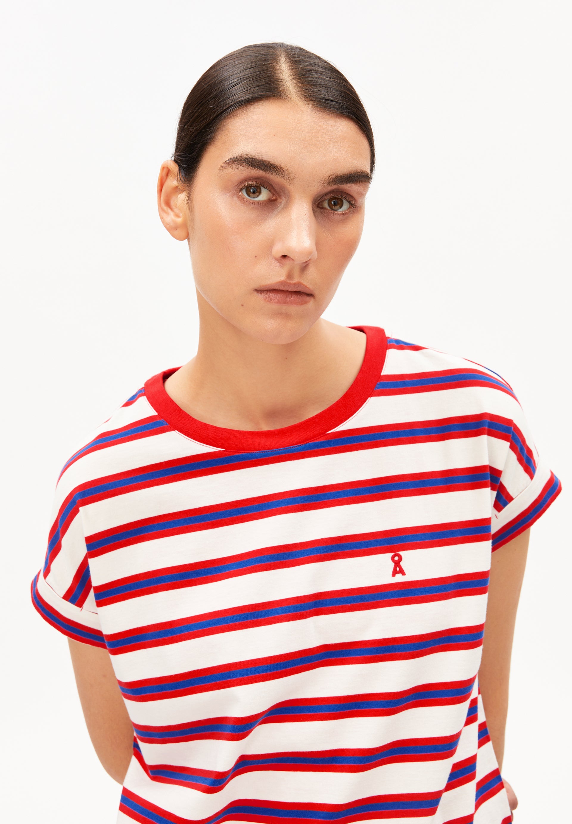 armedangels GESTREIFTES T-SHIRT IDAARA aus Bio-Baumwolle