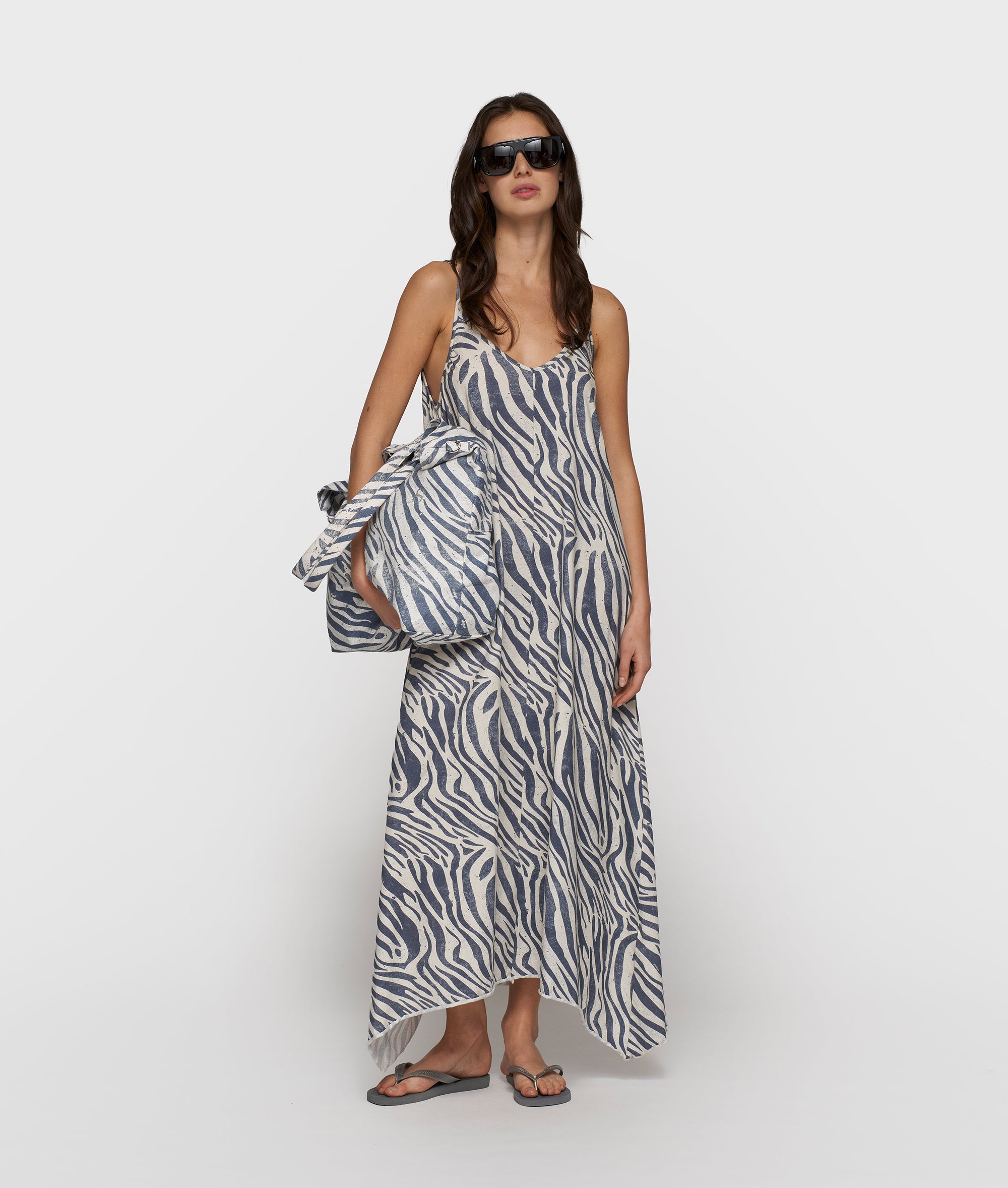 10Days Kleid strappy dress zebra
