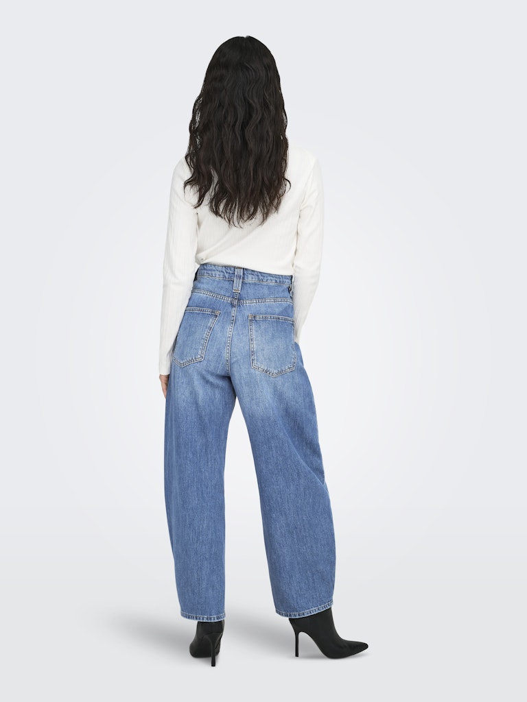 Only Hohe Taille Barrel Fit Knöchellang Jeans ONLFRANKIE