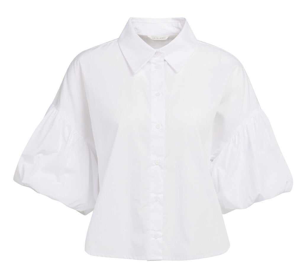 Yaya Bluse mit voluminösen Ballonärmeln