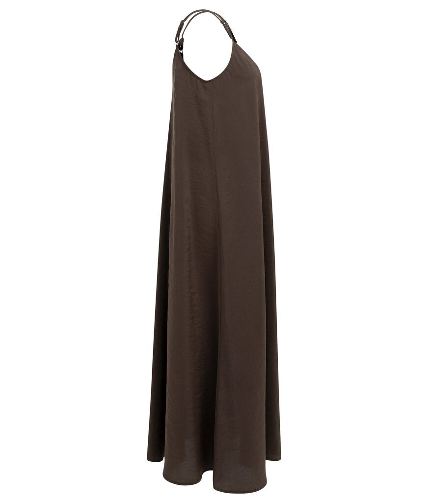 Yaya Langes Trägerkleid mit V-Ausschnitt