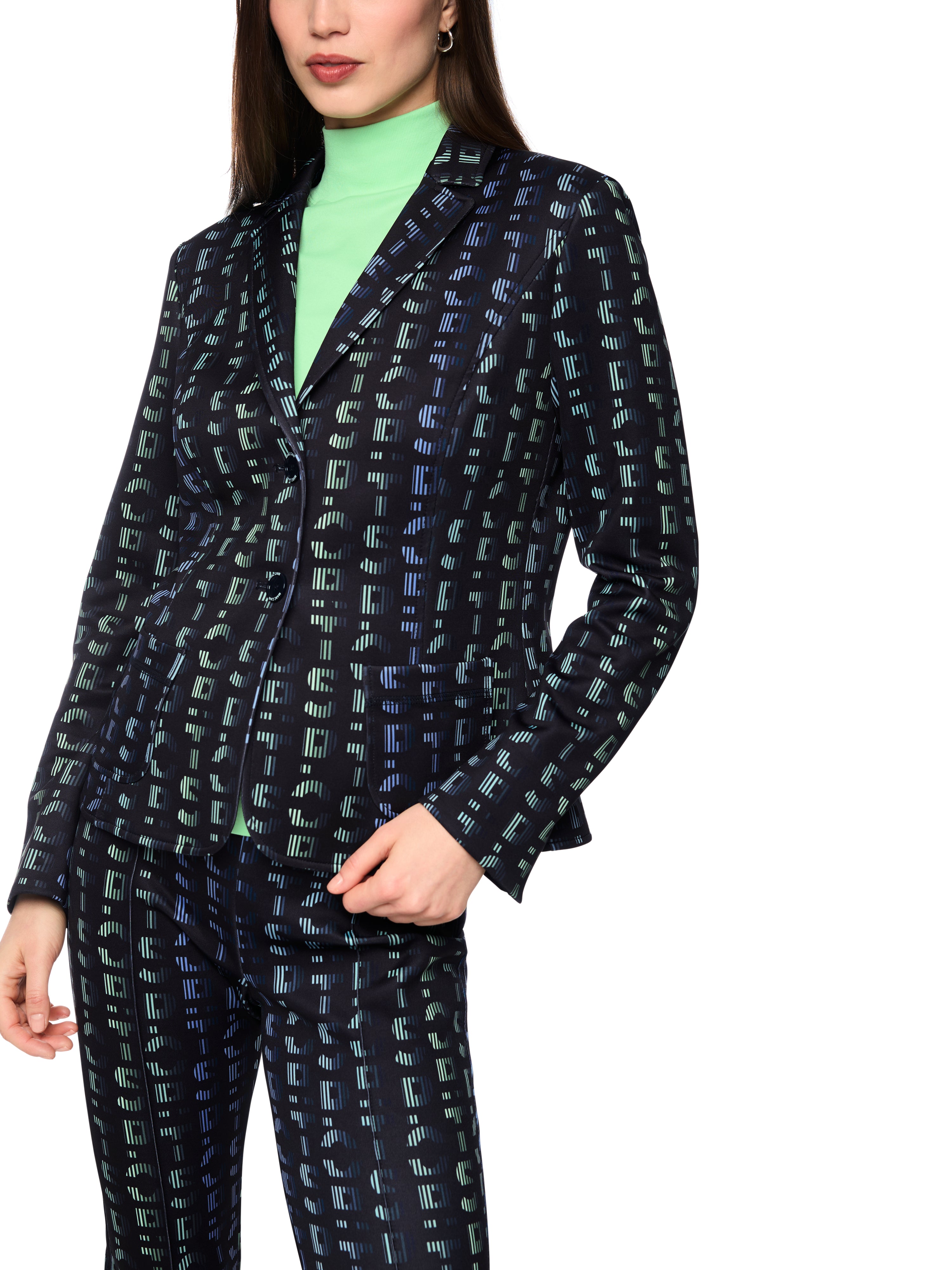 Marc Cain Jersey Blazer mit Print