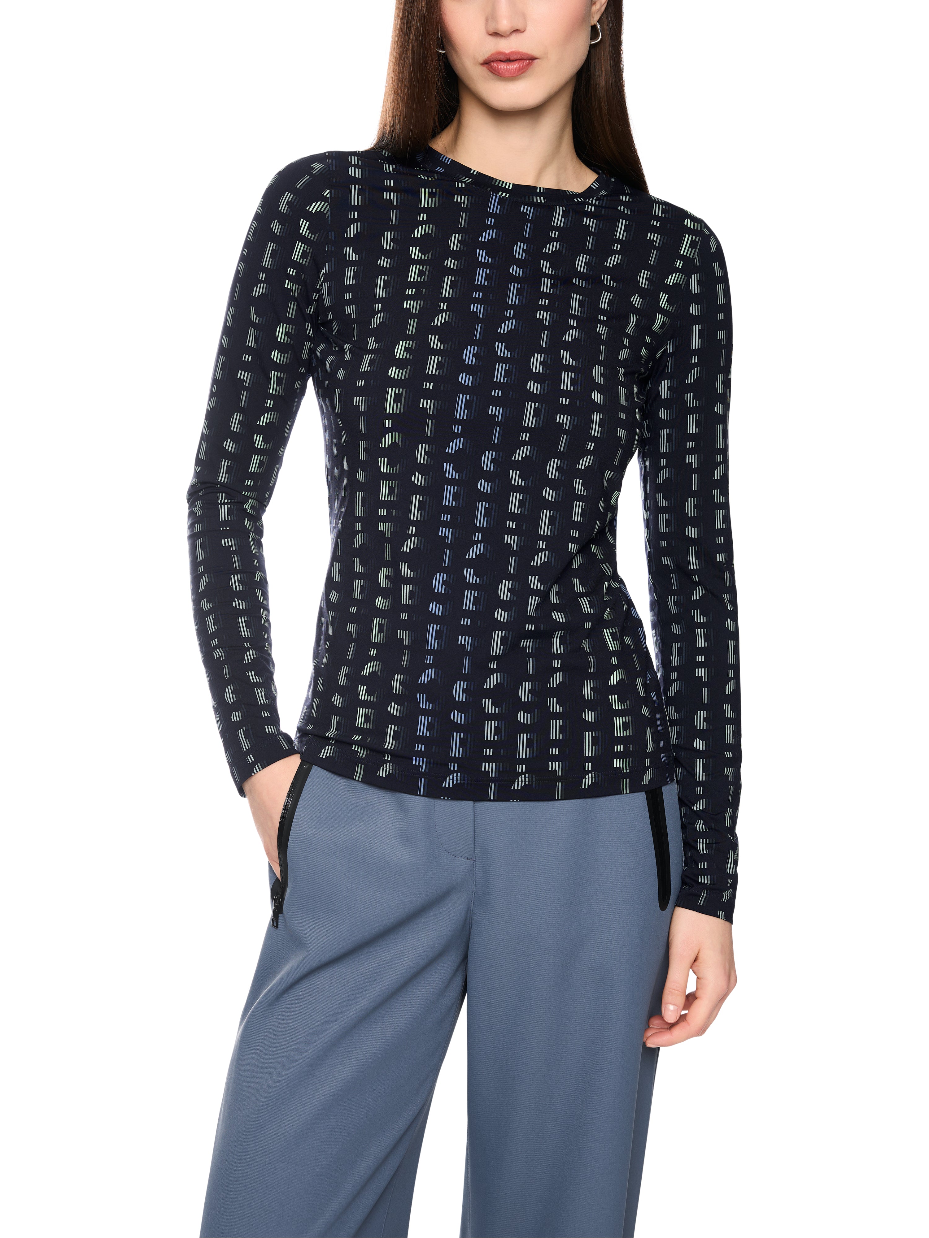 Marc Cain Langarmshirt mit grafischem Print