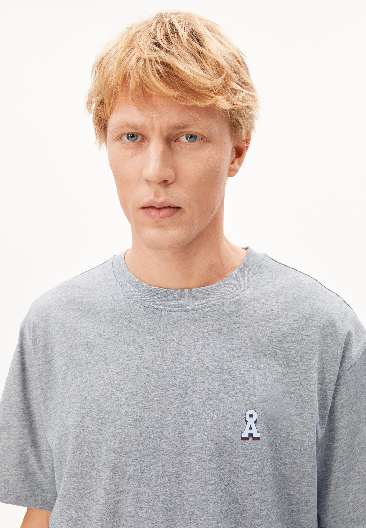 armedangels Melange T-Shirt ICONIC Å MAARKOS aus Bio-Baumwolle