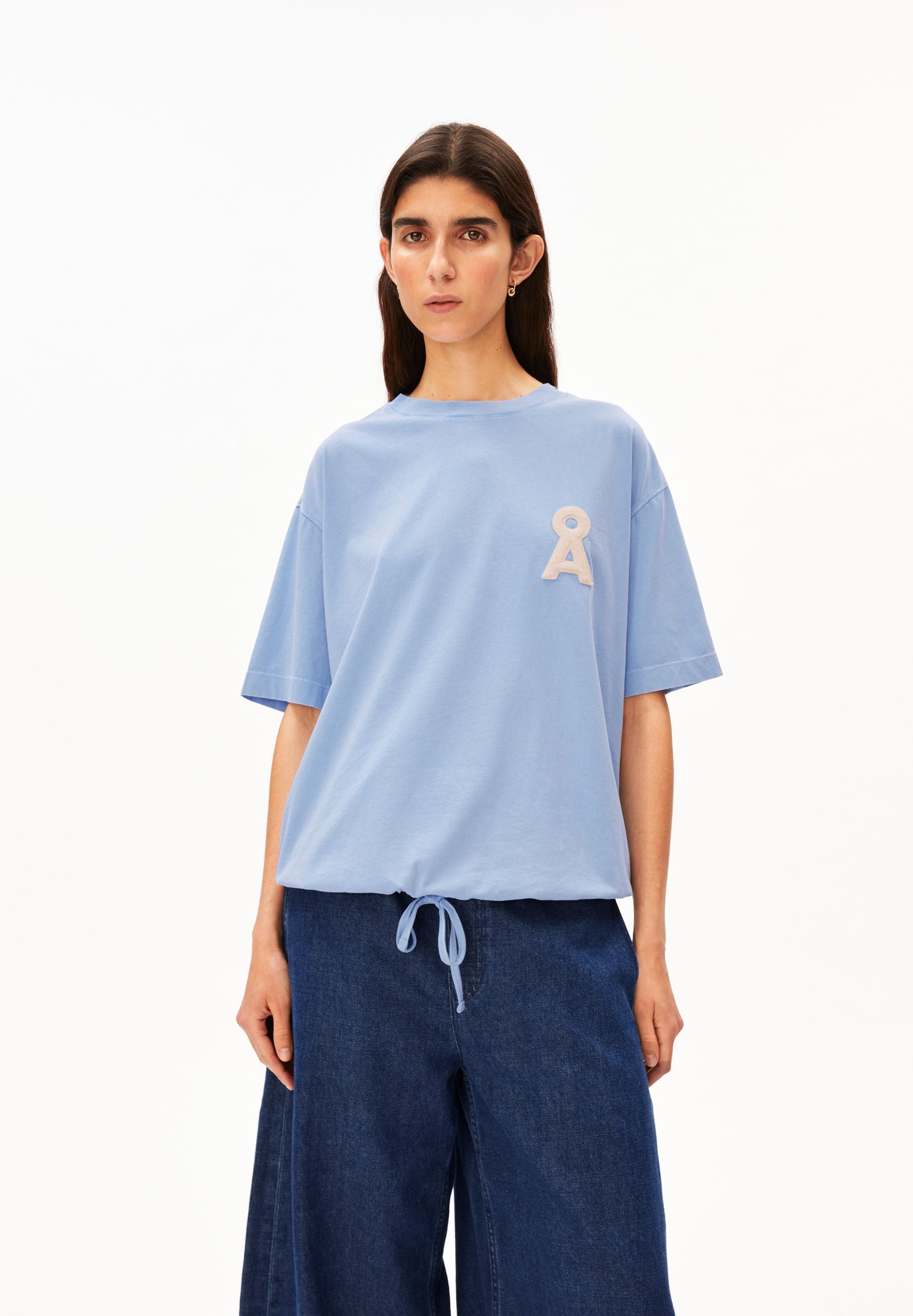 armedangels T-SHIRT MIT KORDELZUG aus Bio-Baumwolle