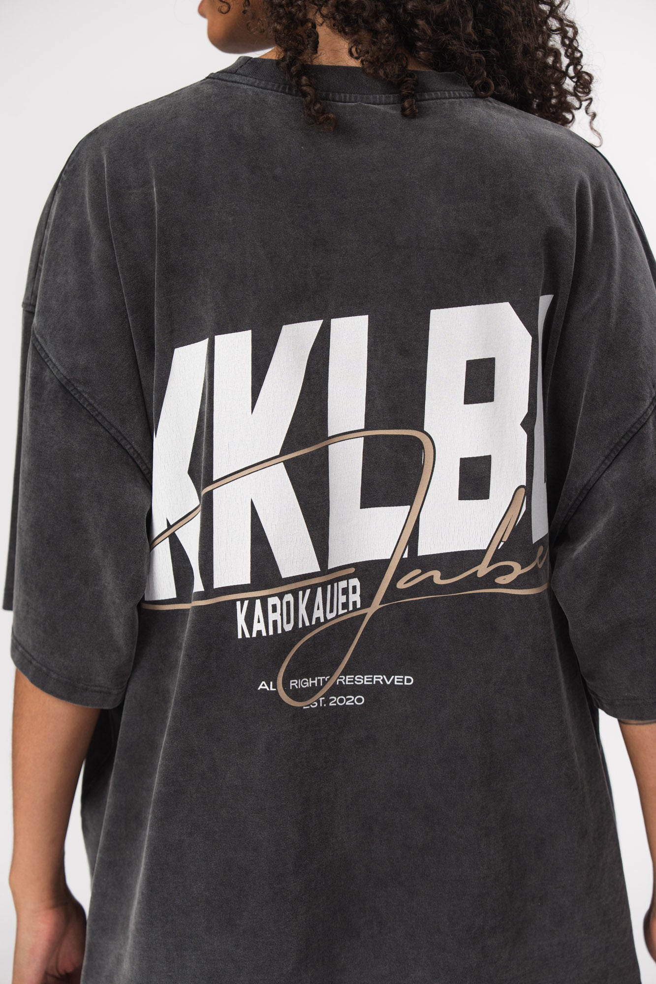 Karo Kauer T-Shirt Washed Black KKLBL