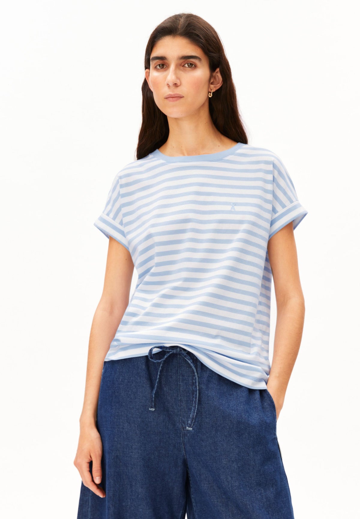 armedangels Gestreiftes T-Shirt IDAARA aus Bio-Baumwolle