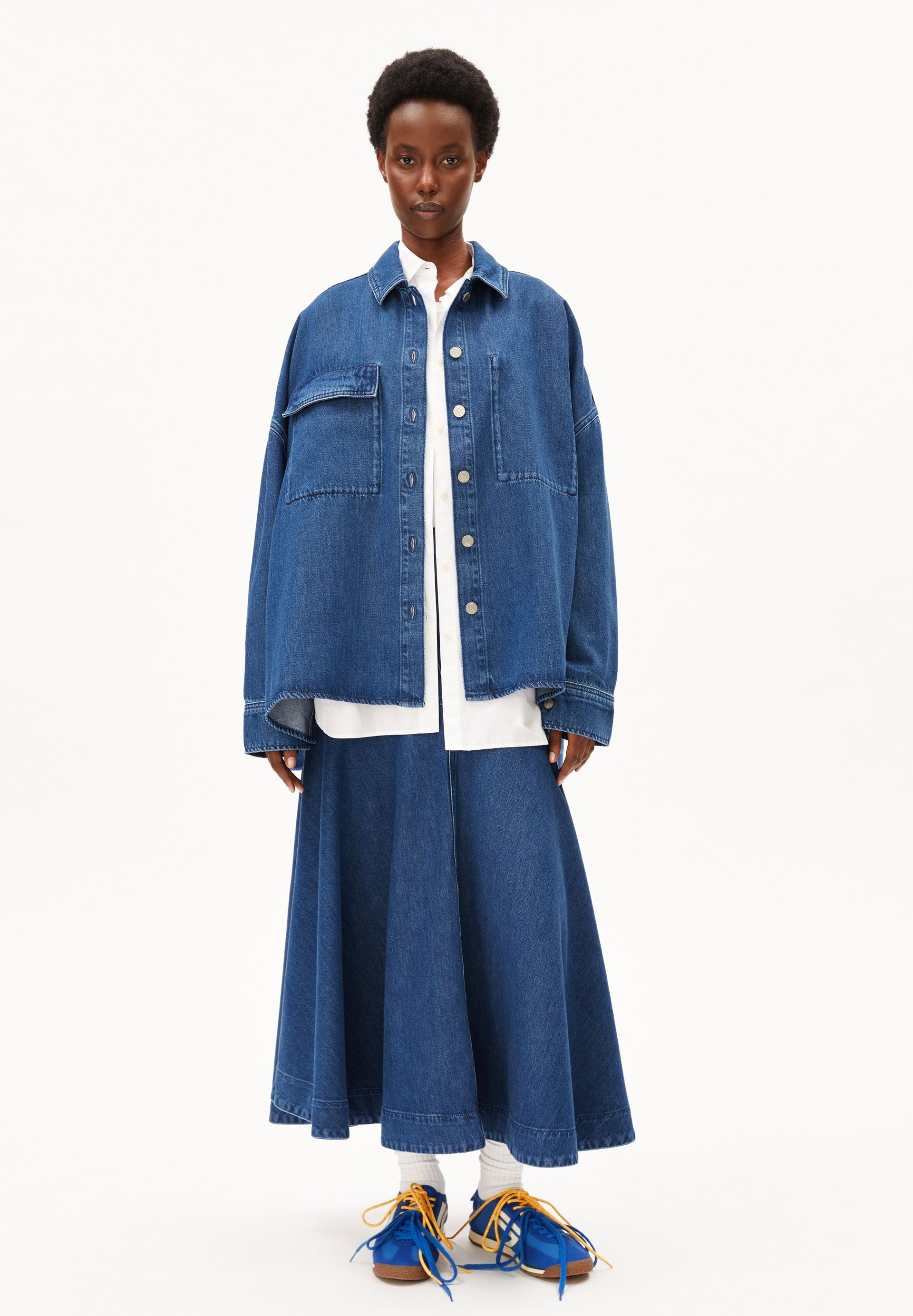 armedangels Oversized Denim Bluse