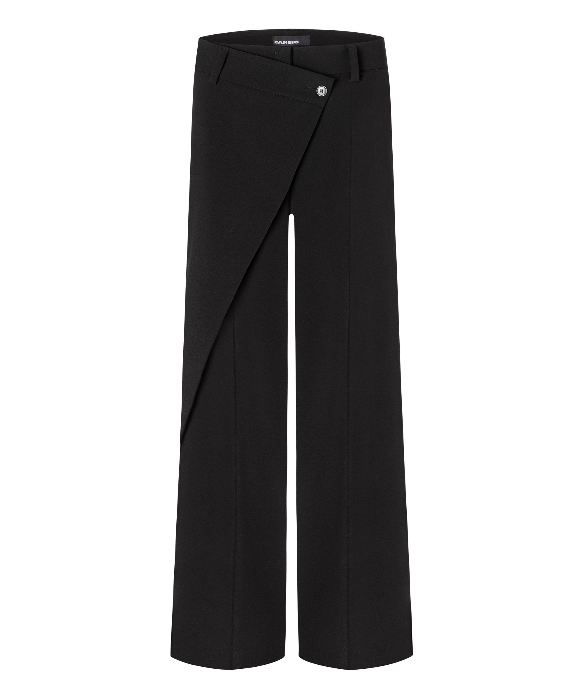 CAMBIO Hose Wide-Fit Cropped Anais wrap front