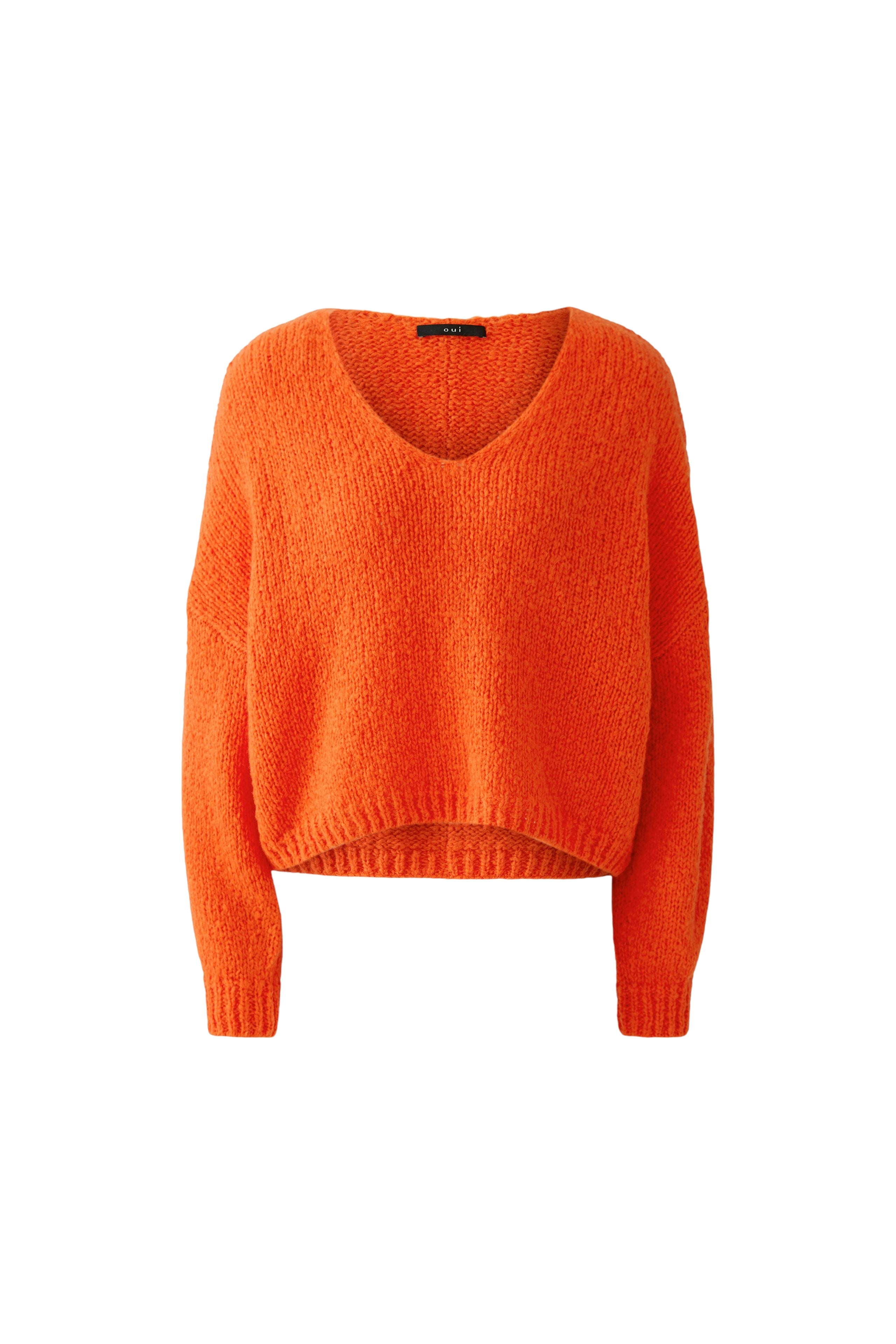 OUI V-Neck Pullover oversized geschnitten
