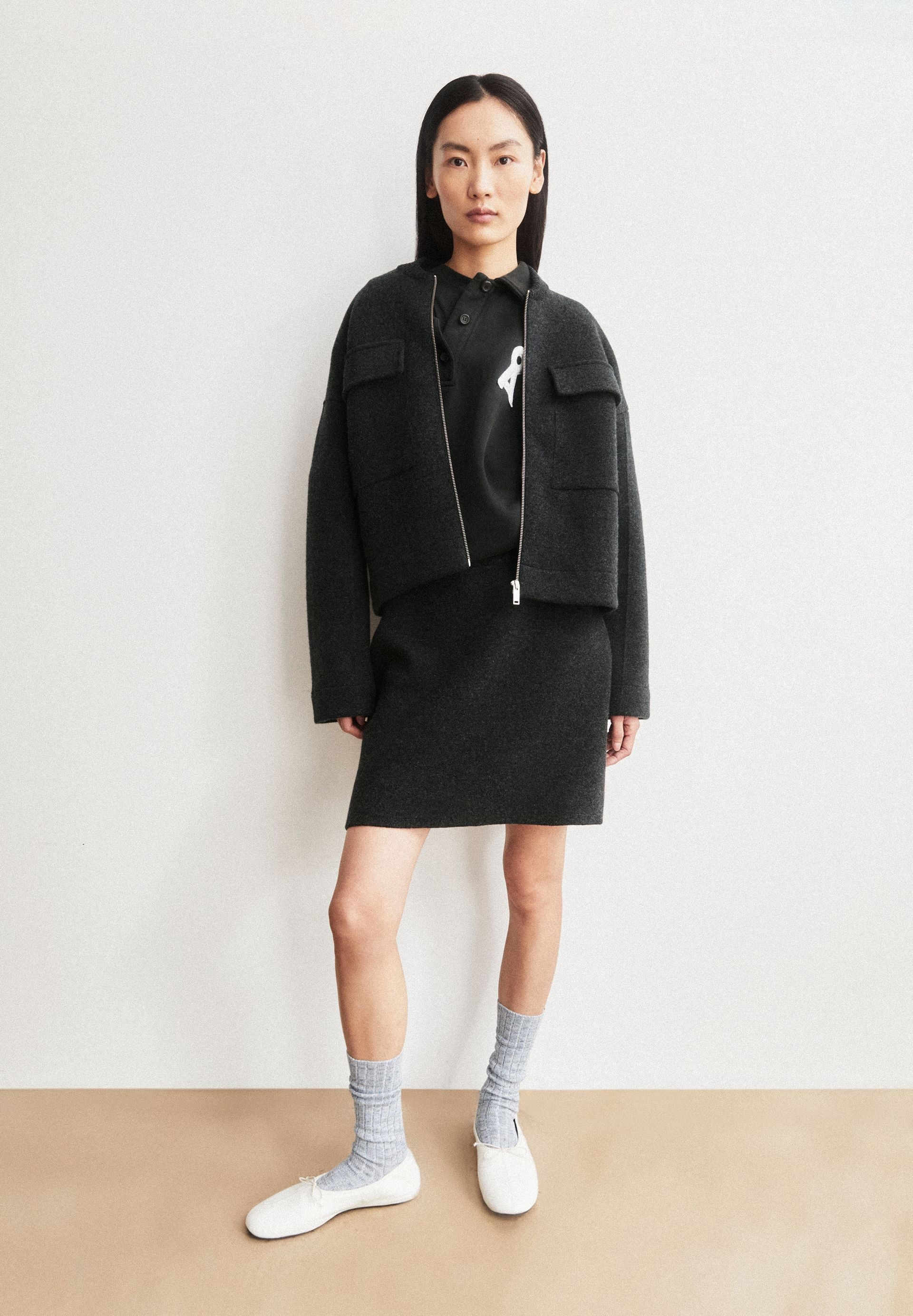 armedangels Rock COTTON-WOOL MINI KNIT SKIRT