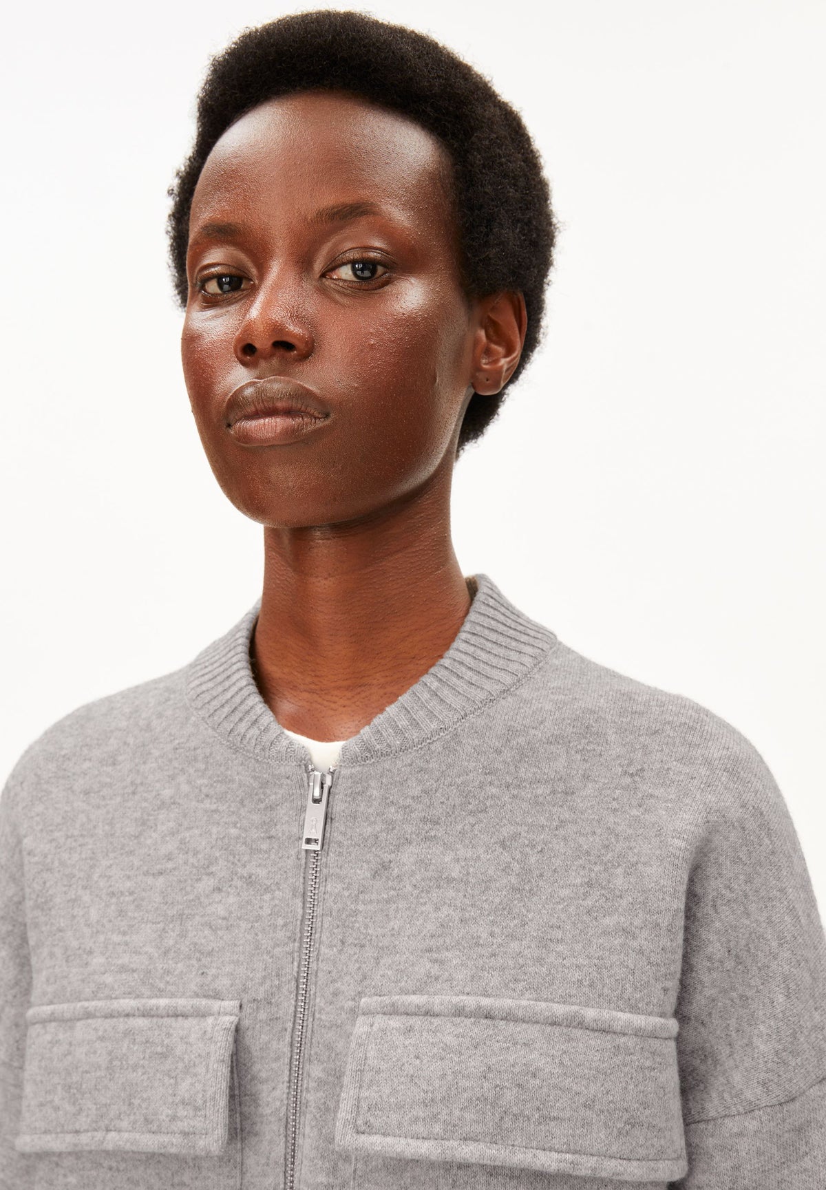 armedangels Jacke COTTON-WOOL BOMBER KNIT JACKET