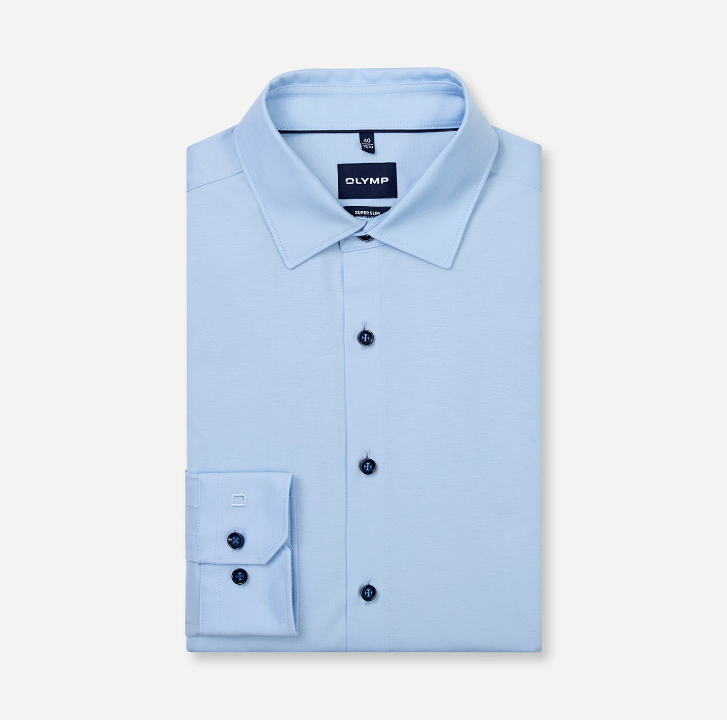 OLYMP Businesshemd No. Six 24/Seven, Super Slim, Hellblau