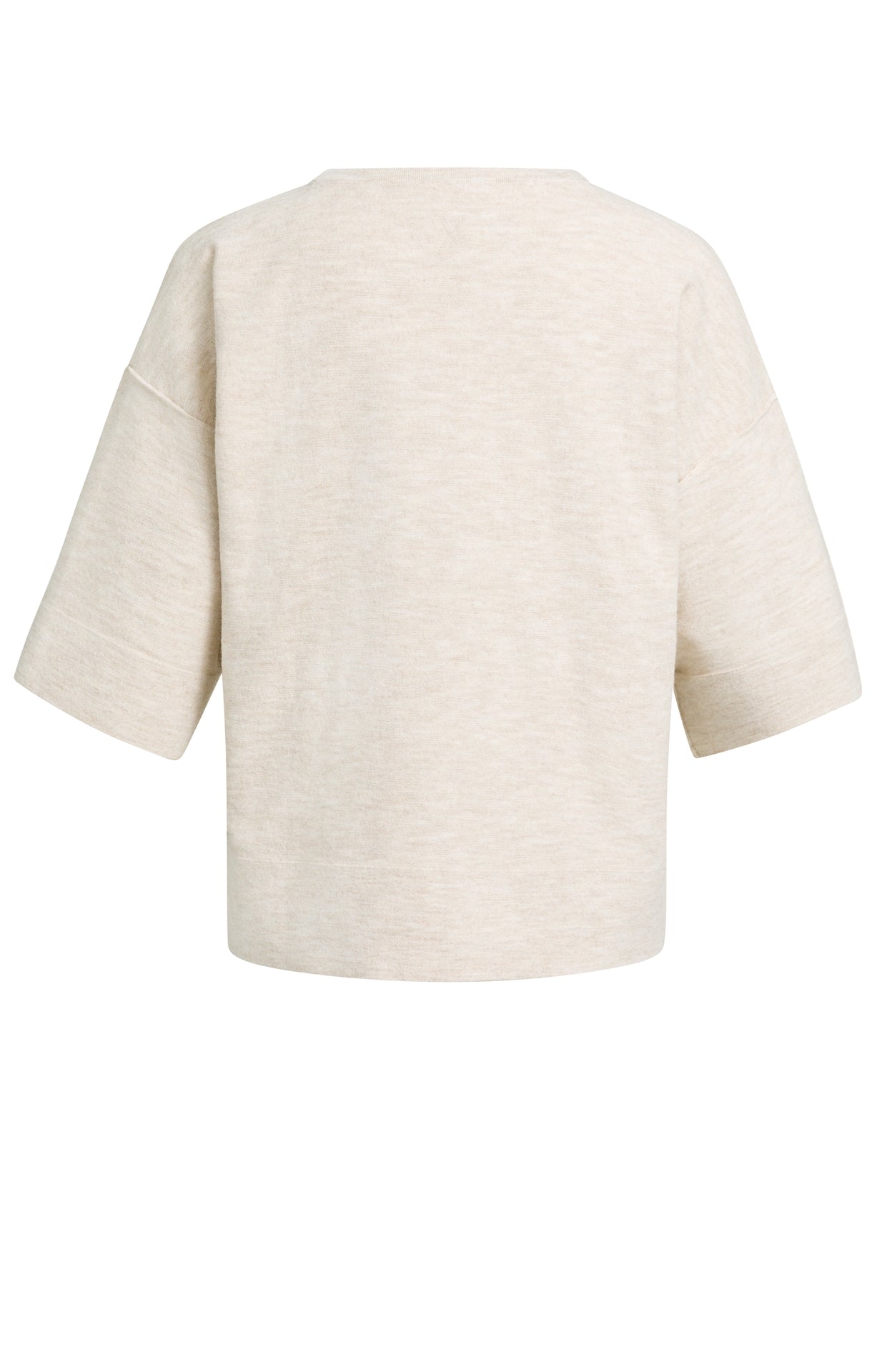 Yaya Oversize-Shirt aus Feinstrick mit halblangen Ärmeln