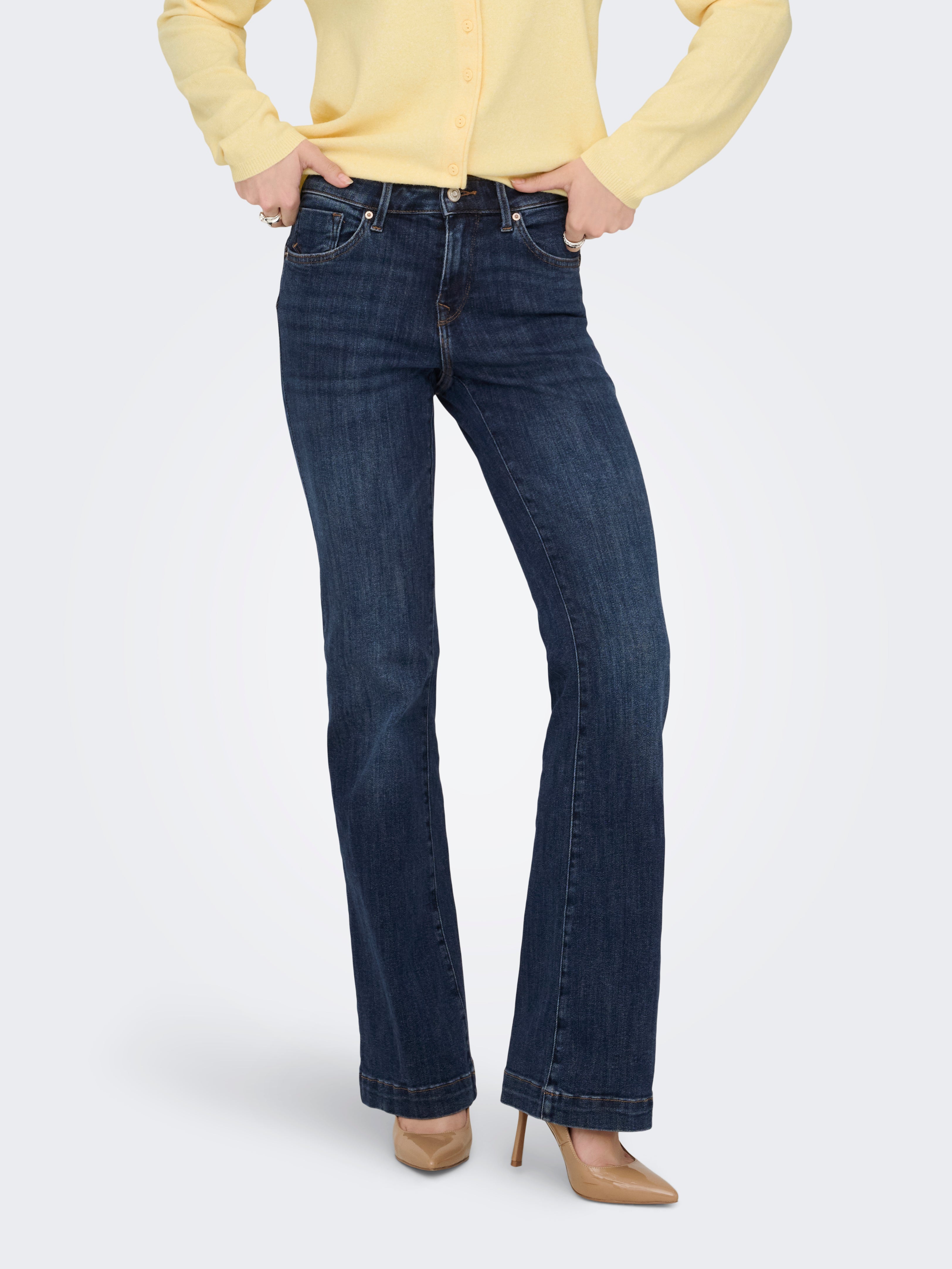 Only Mittlere Taille Flared Fit Jeans ONLPOWER