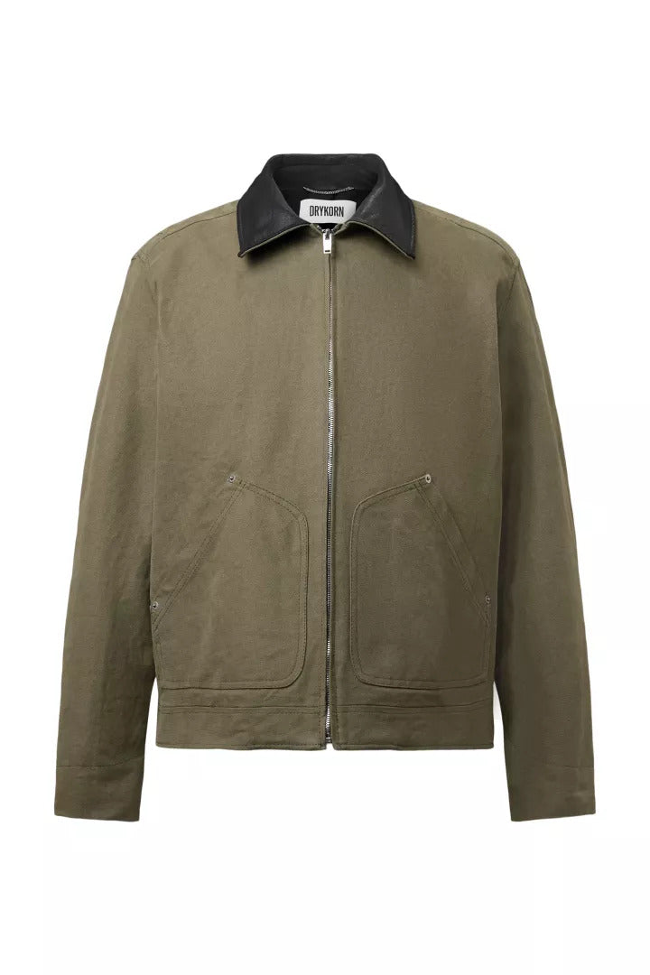 DRYKORN Workwear Jacke mit Echtleder-Kragen RIKALO_2 10