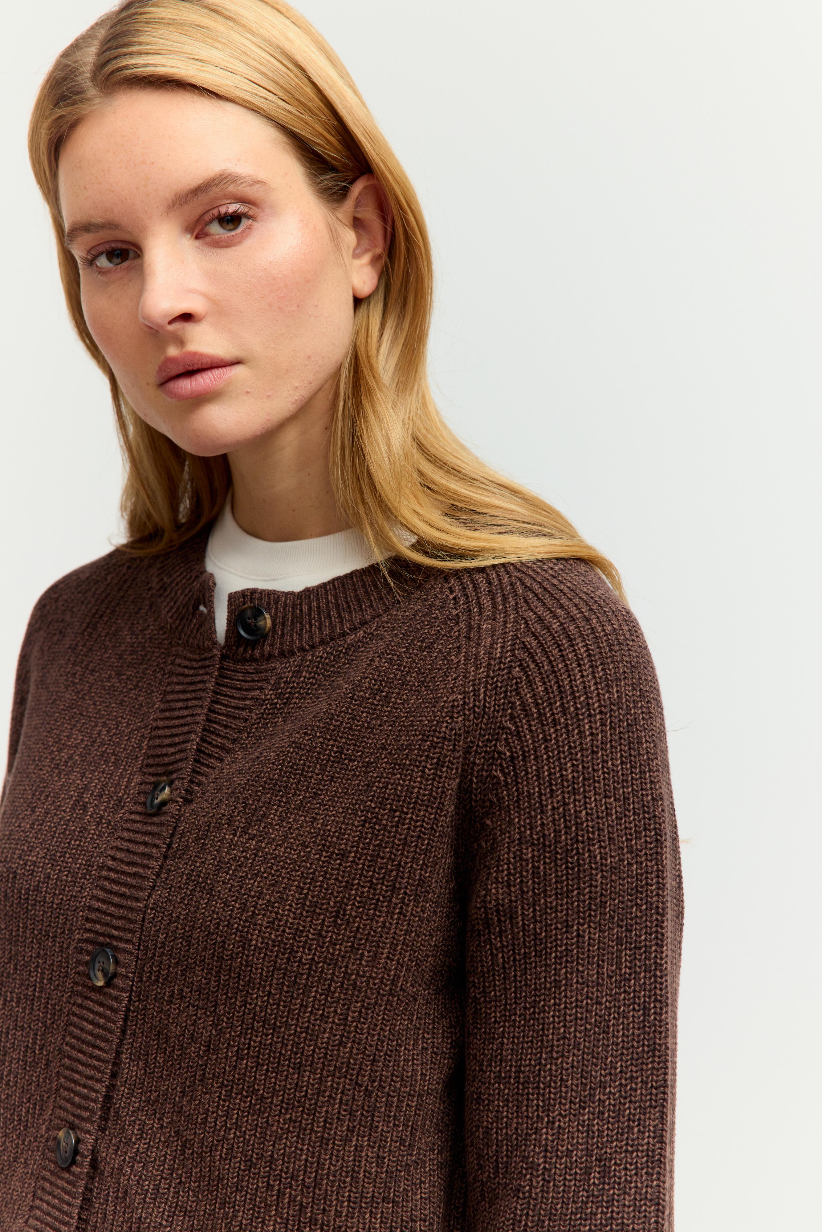 Bicolor Cardigan knitted