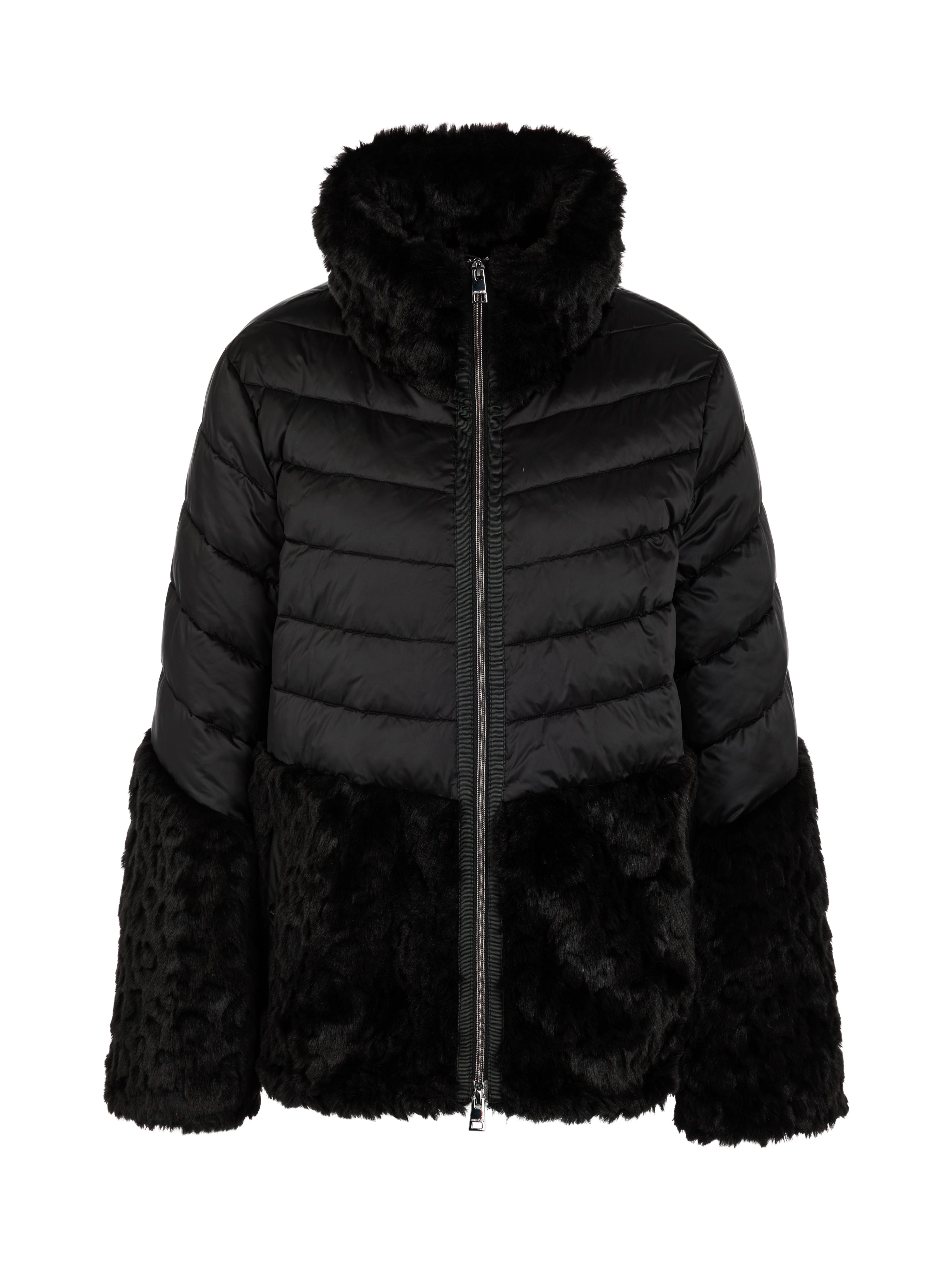 Steppjacke mit Fake Fur