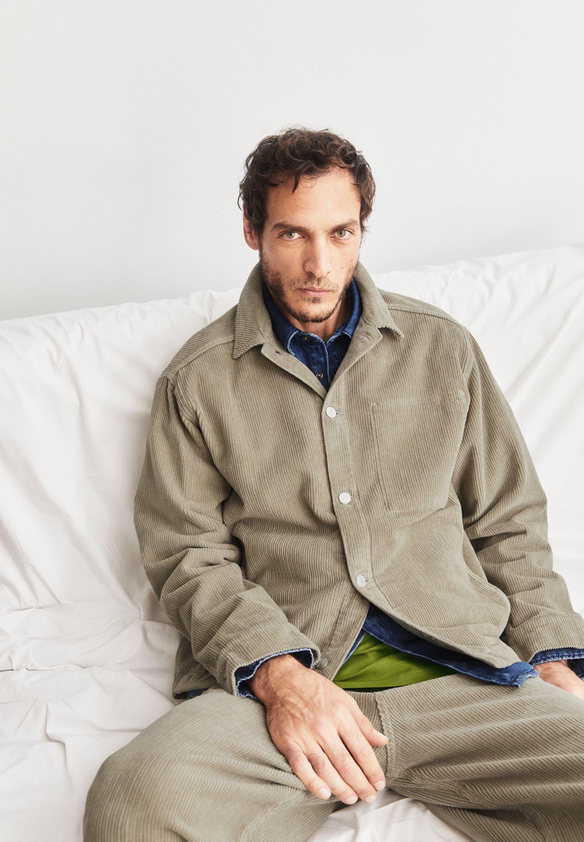 Relaxed Cordjacke aus Bio-Baumwolle