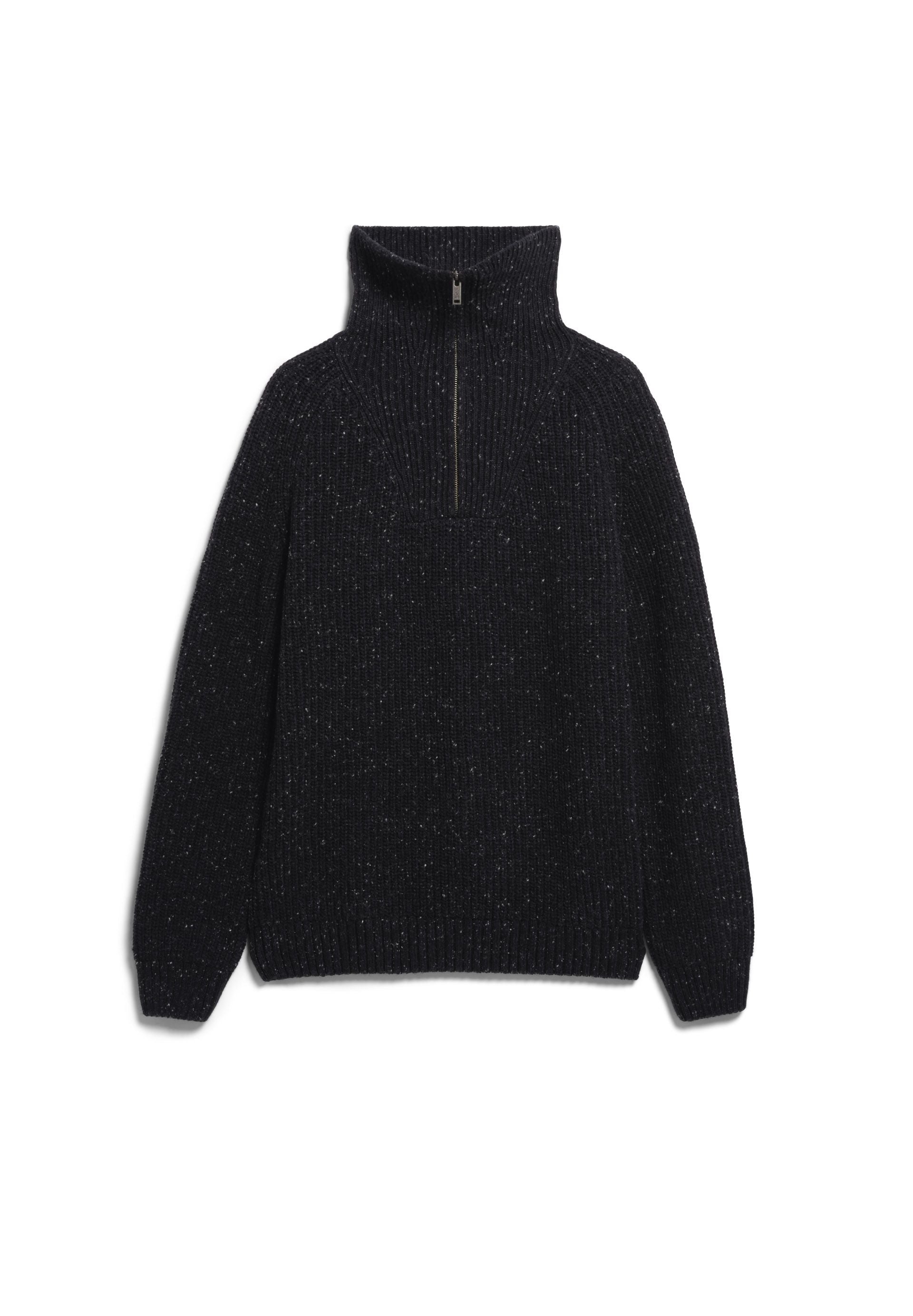 Tweed Strick Troyer aus Woll-Mix