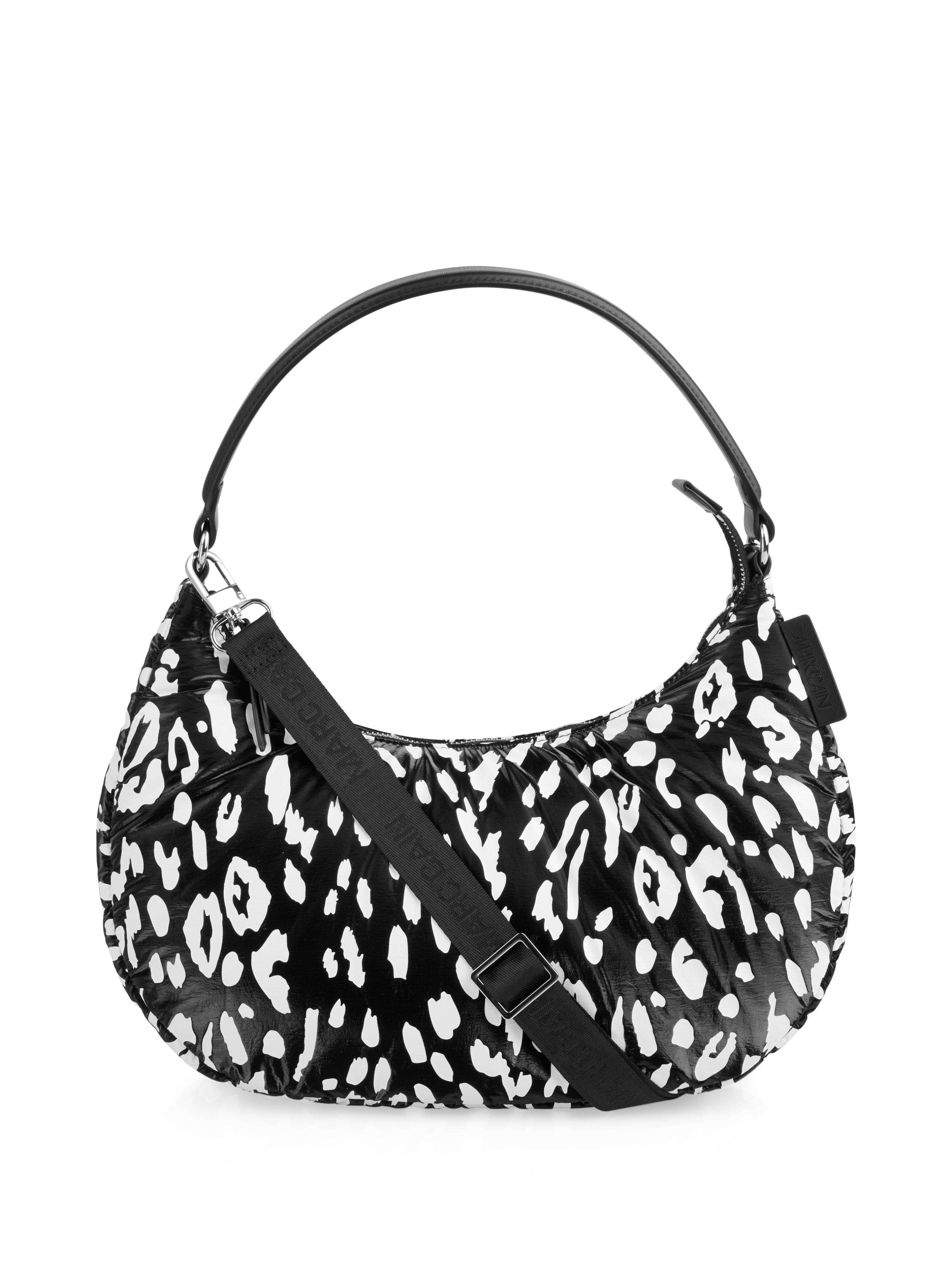 Nylon Hobo-Bag mit Leo-Muster