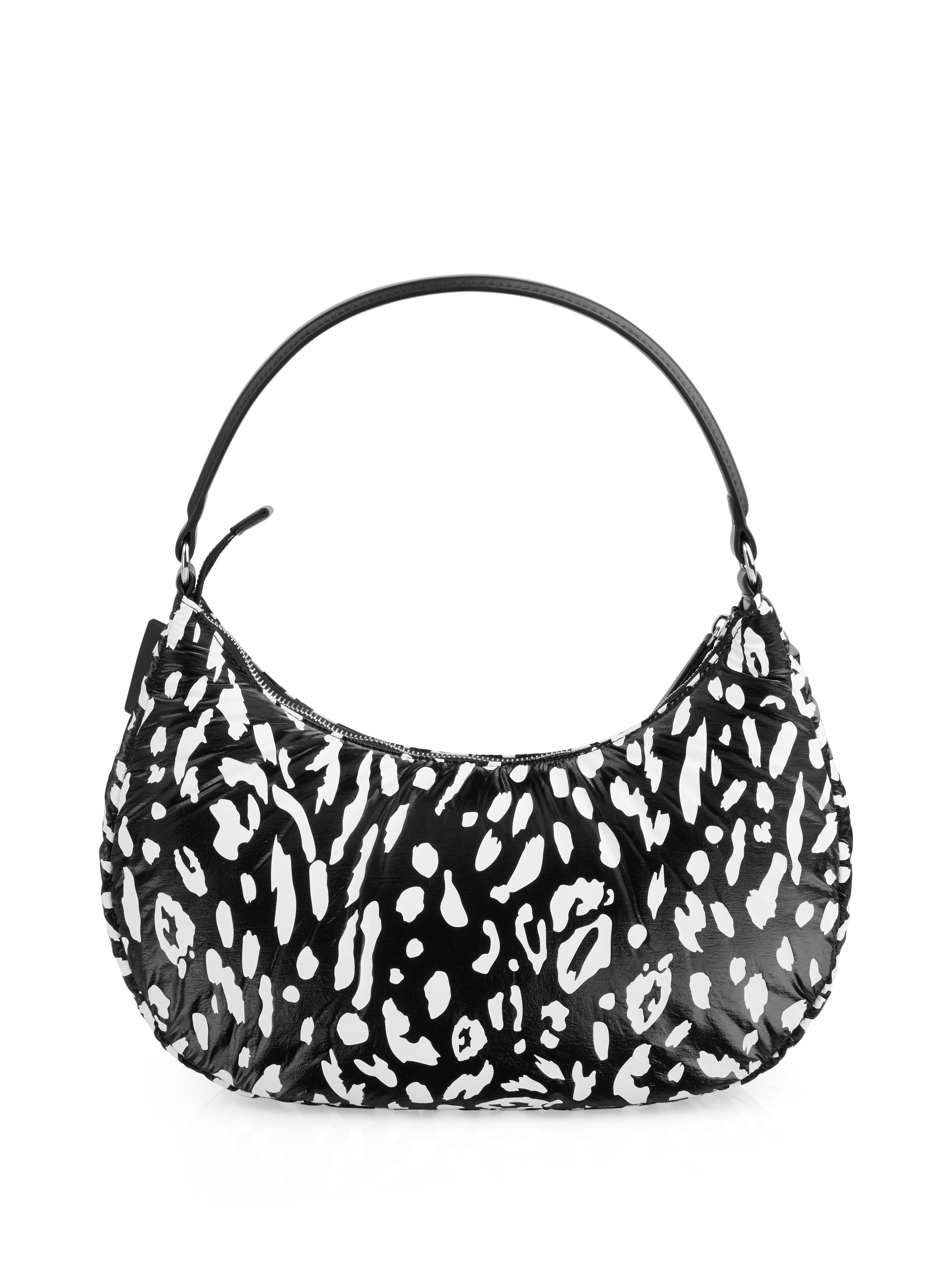 Nylon Hobo-Bag mit Leo-Muster