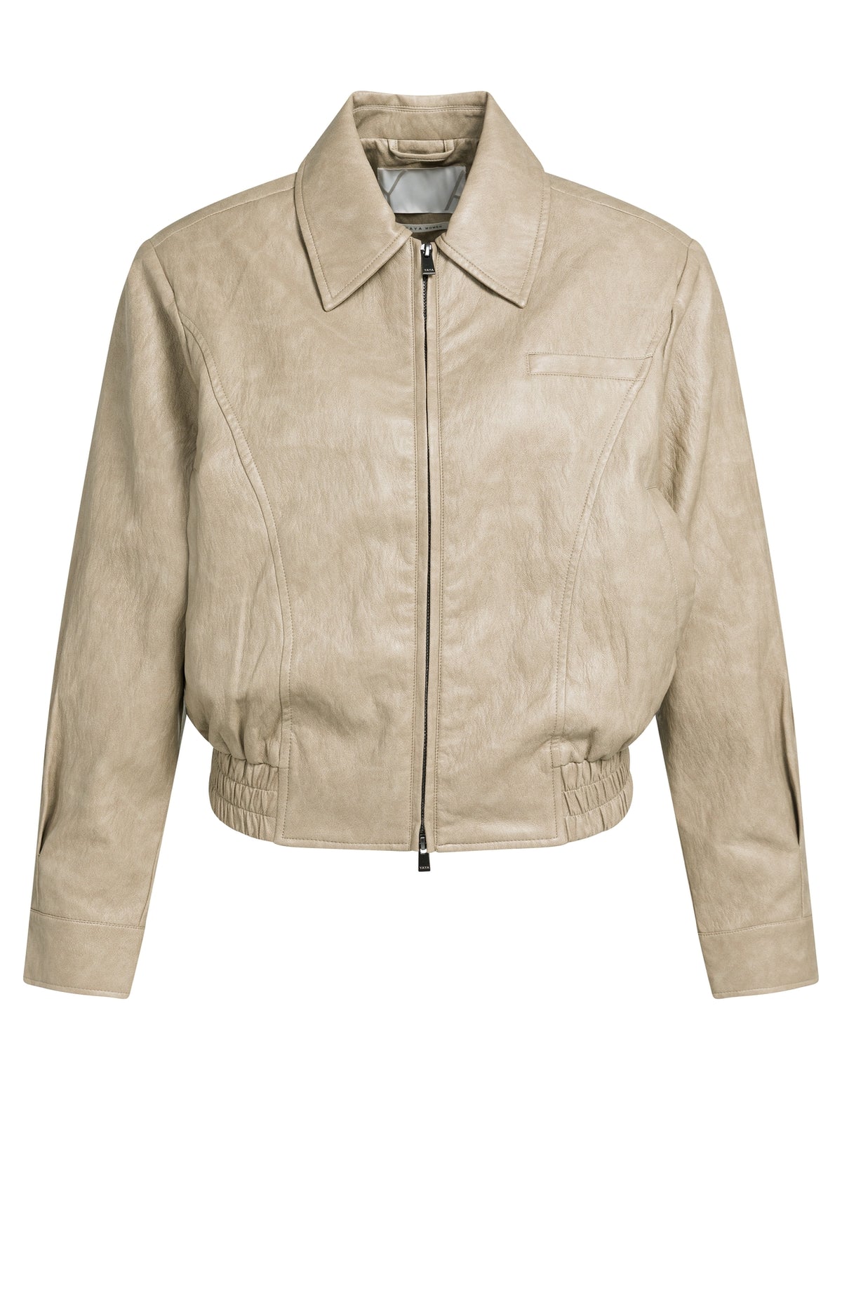 Kurze Jacke aus Kunstleder