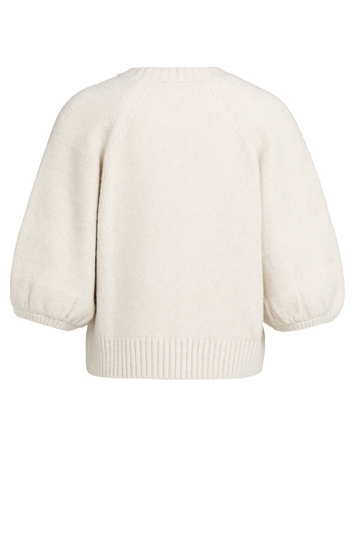 Strickpullover mit Ballonärmeln