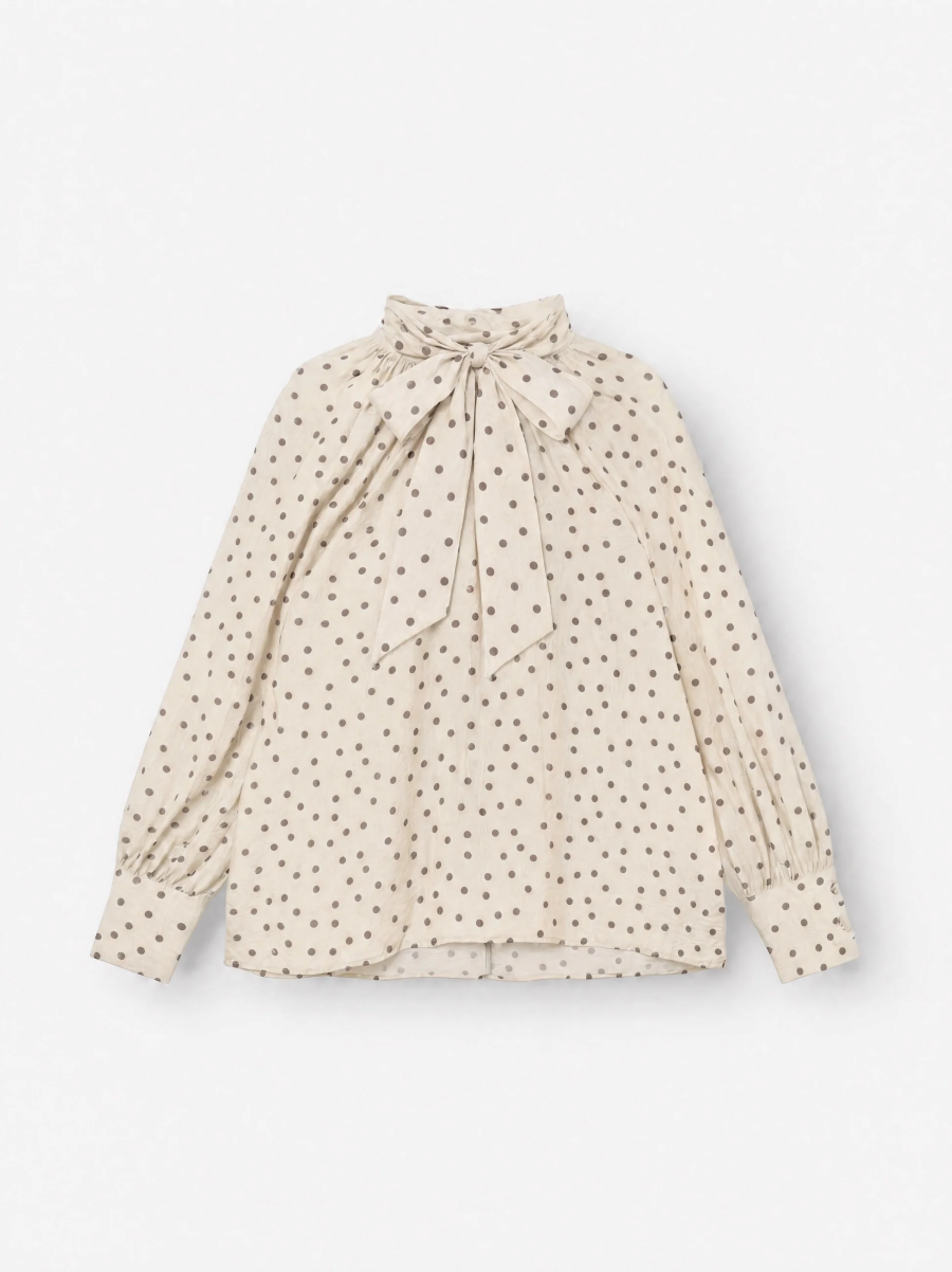 BLUSE DOTTY BOW POLKA DOT