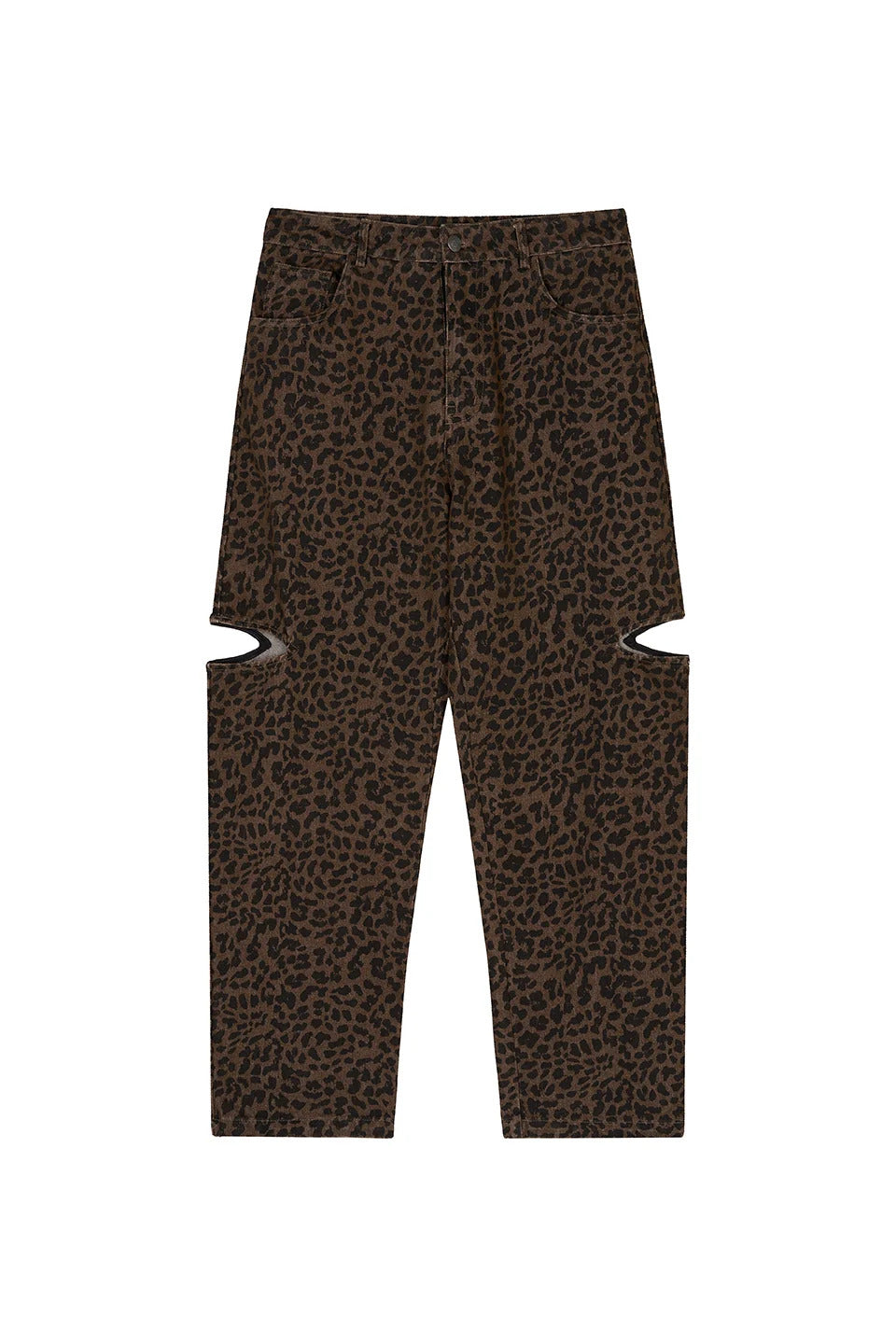 Denim Pants Cut Out Leo