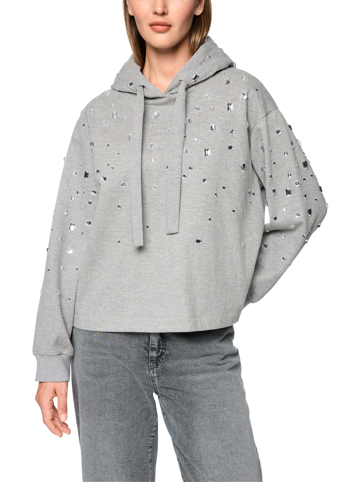 Hoodie mit Strasssteinen