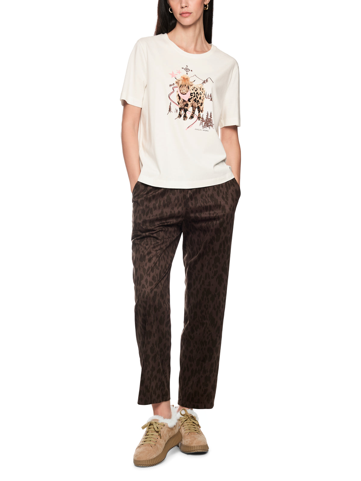 Baumwoll-T-Shirt mit Print