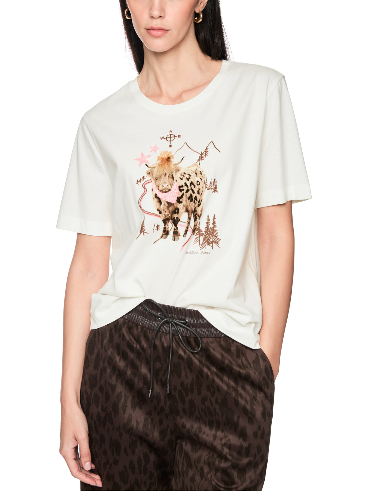 Baumwoll-T-Shirt mit Print