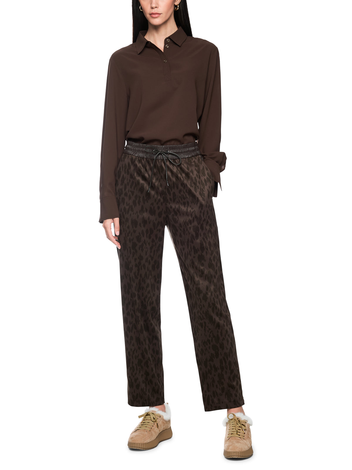 Hose RANCHI im Relaxed Fit mit Leo-Print