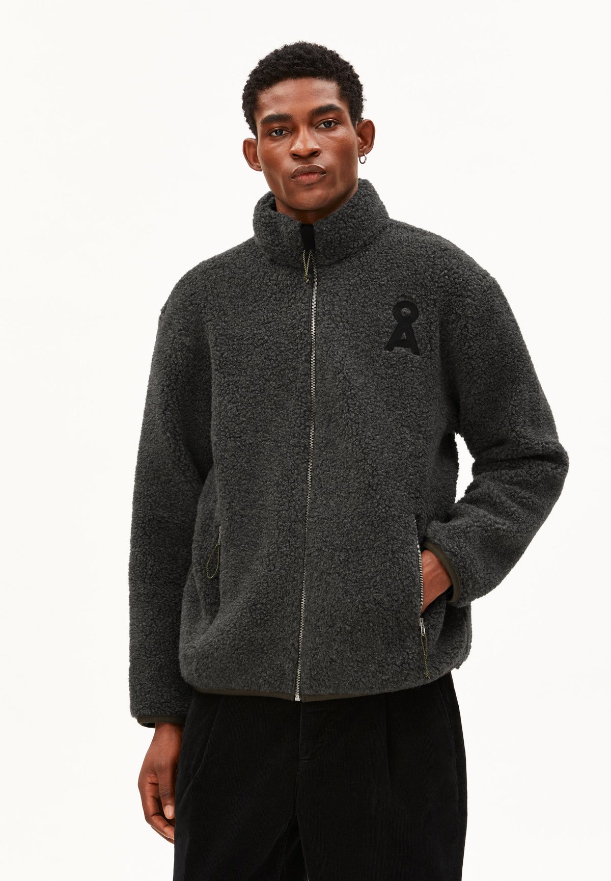 Fleece-Jacke aus Woll-Mix