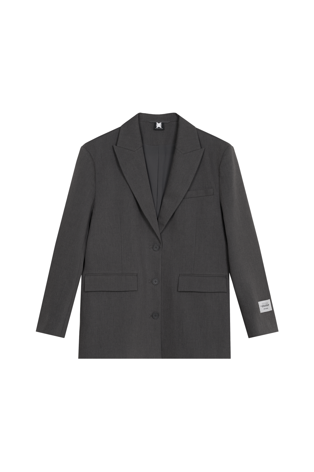 Oversized Blazer Dark Grey