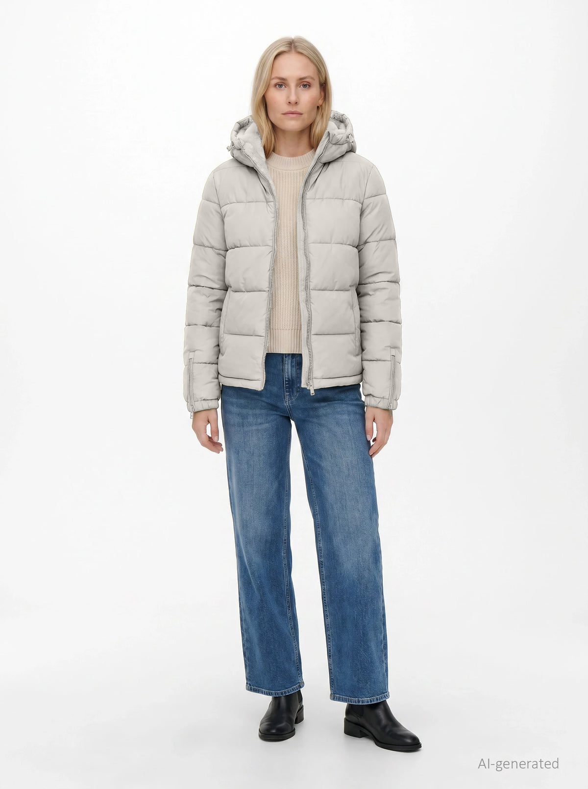 Steppjacke in Pumice Stone - Alana