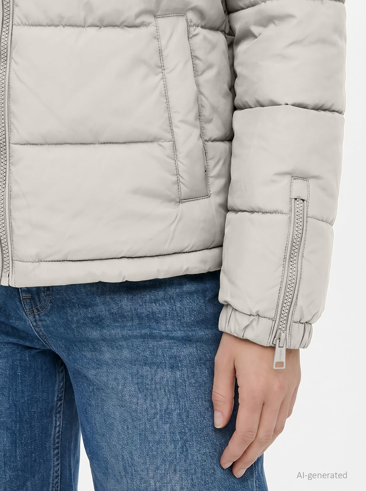 Steppjacke in Pumice Stone - Alana