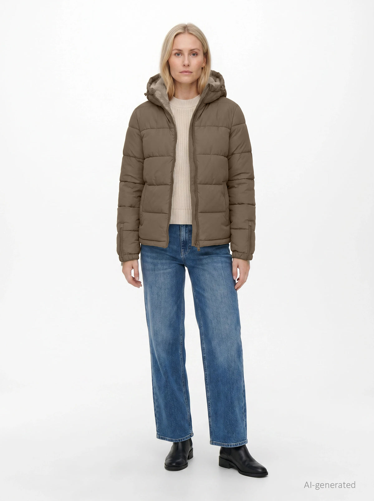 Steppjacke in Farbe Cub - Alana