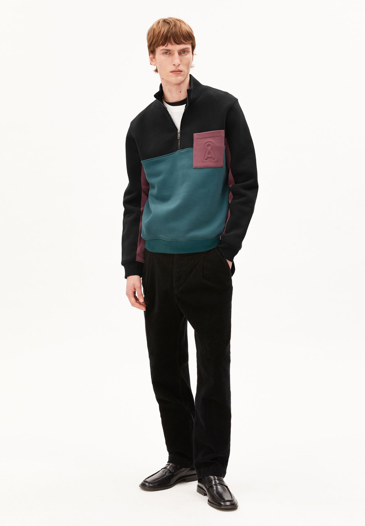 Troyer WAARLO COLORBLOCK aus Bio-Baumwolle