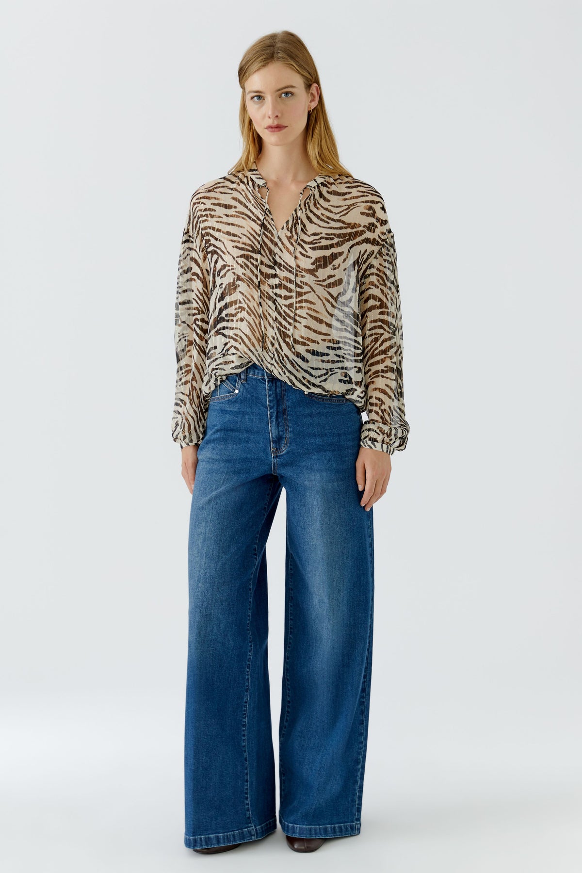 Bluse in Zebra