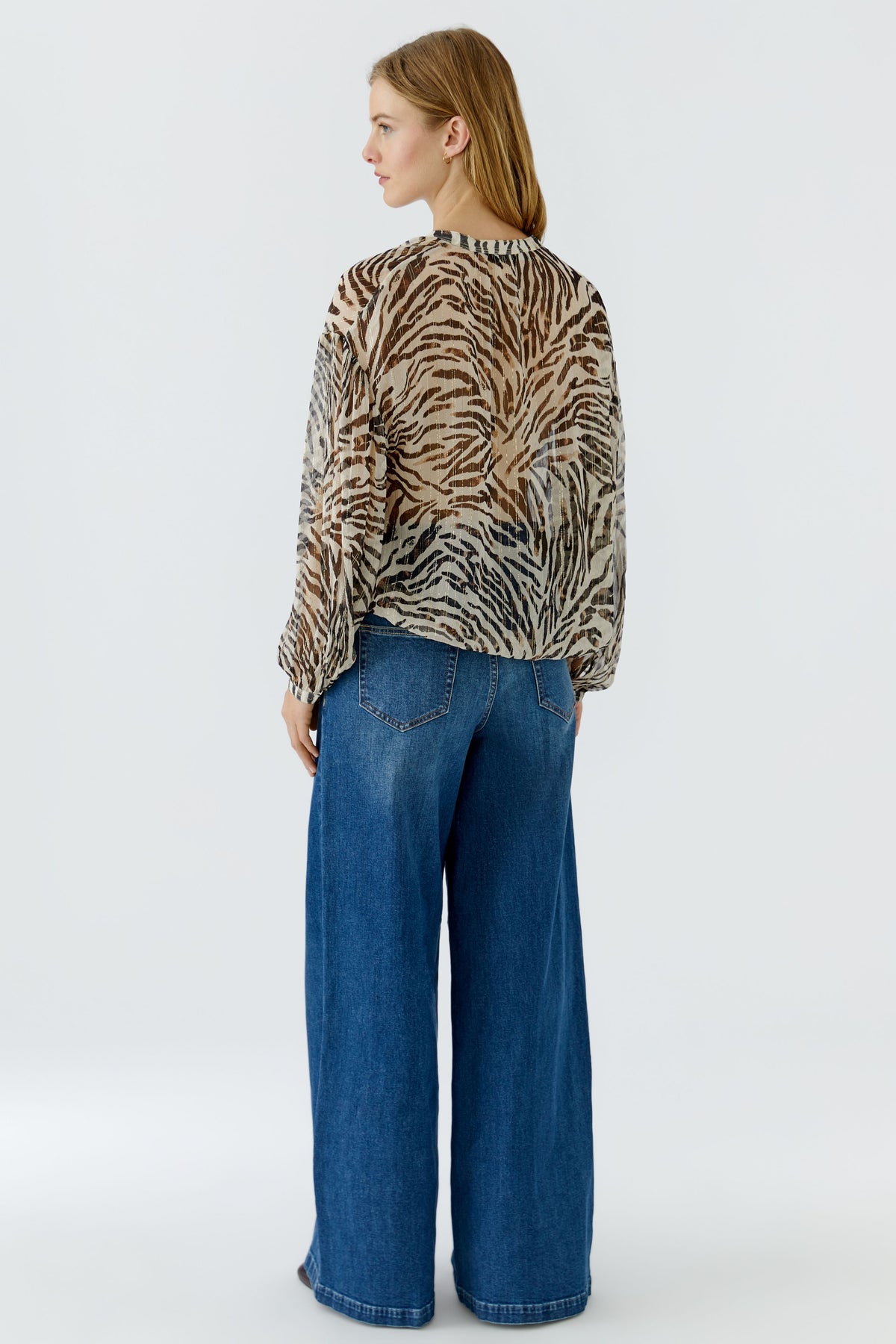 Bluse in Zebra