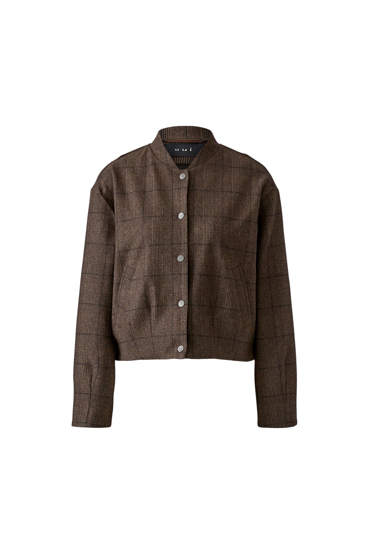 Blouson in Braun kariert