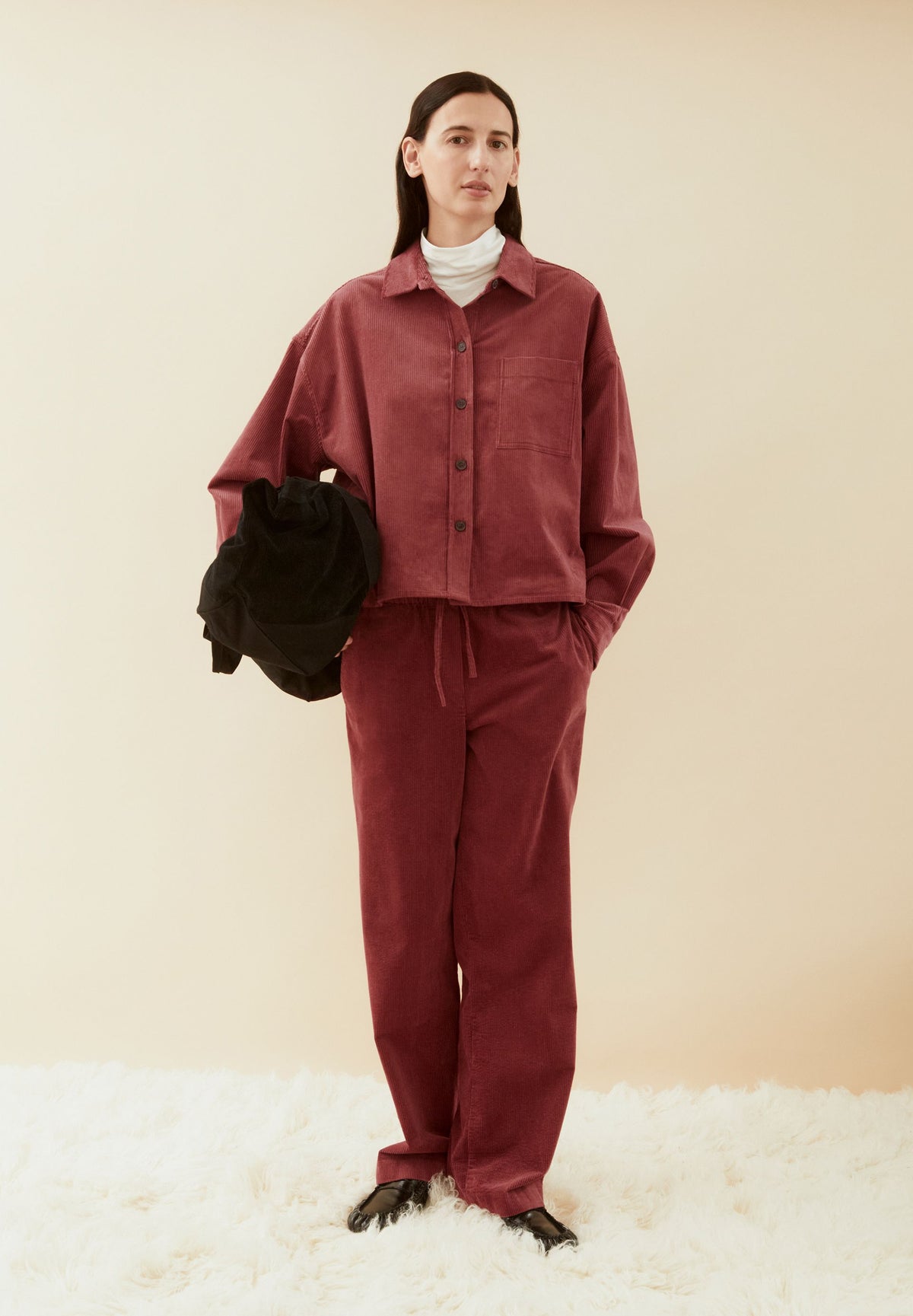 Cord-Bluse NALAANI aus Bio-Baumwoll Mix
