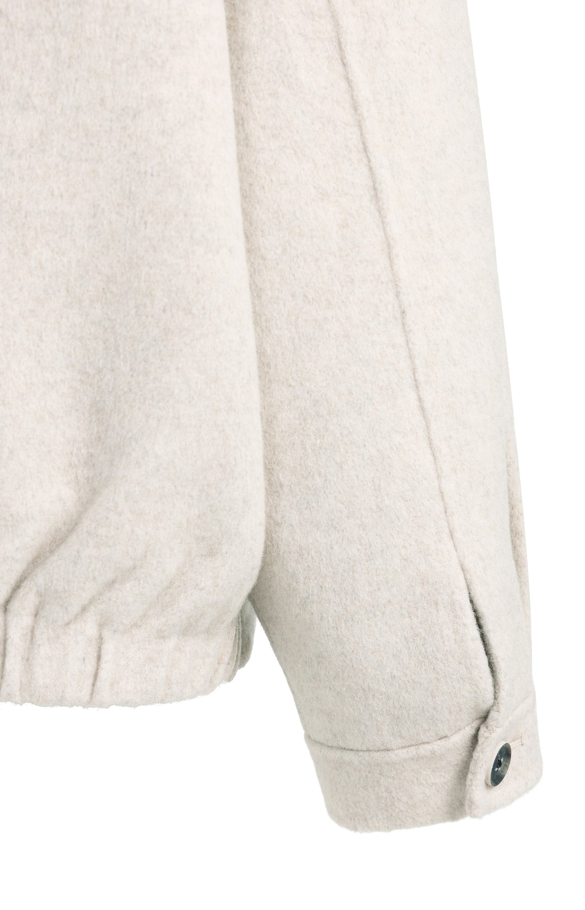 Oversize-Jacke aus einer Wollmischung mit Kapuze