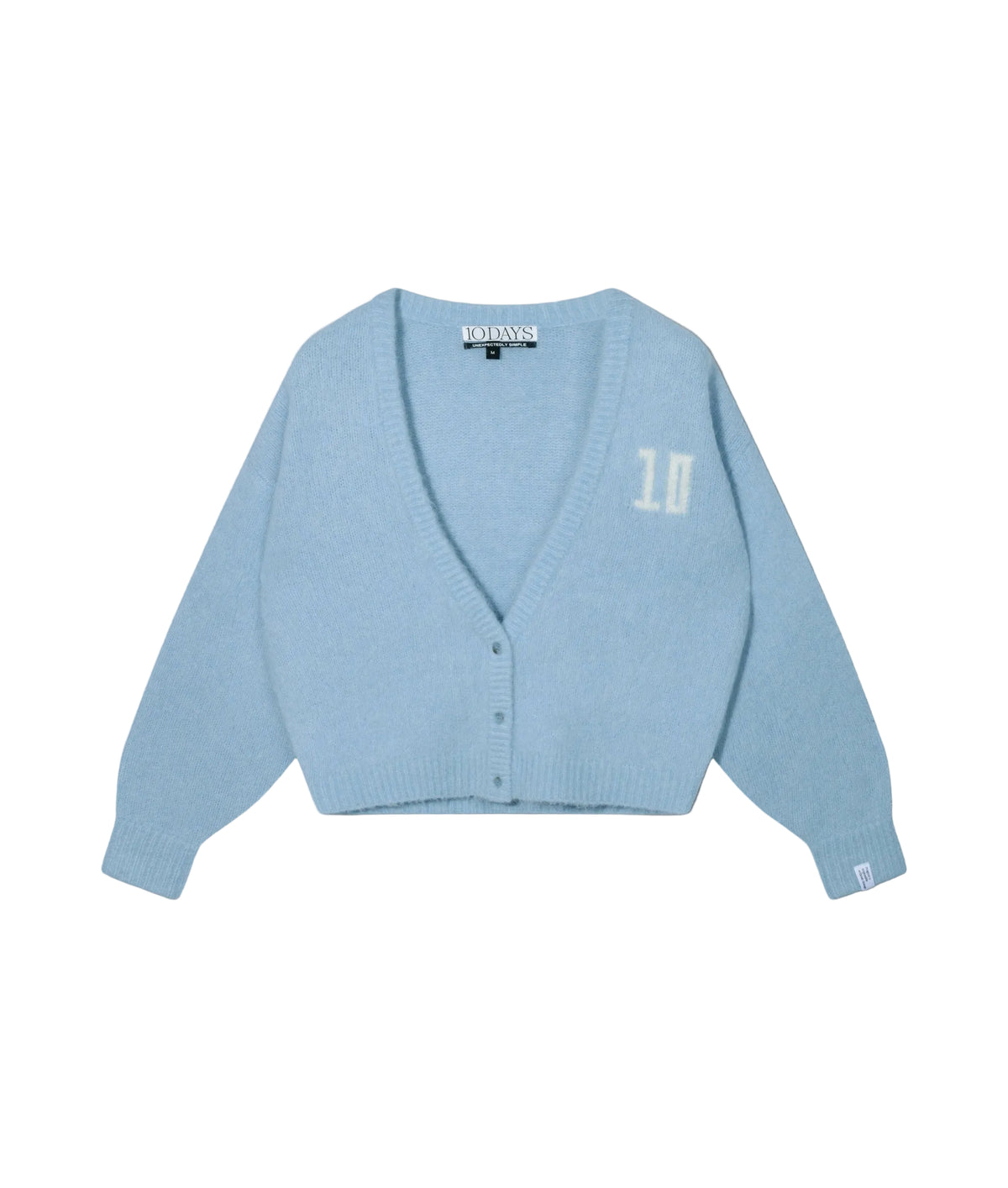 hairy knit cardigan