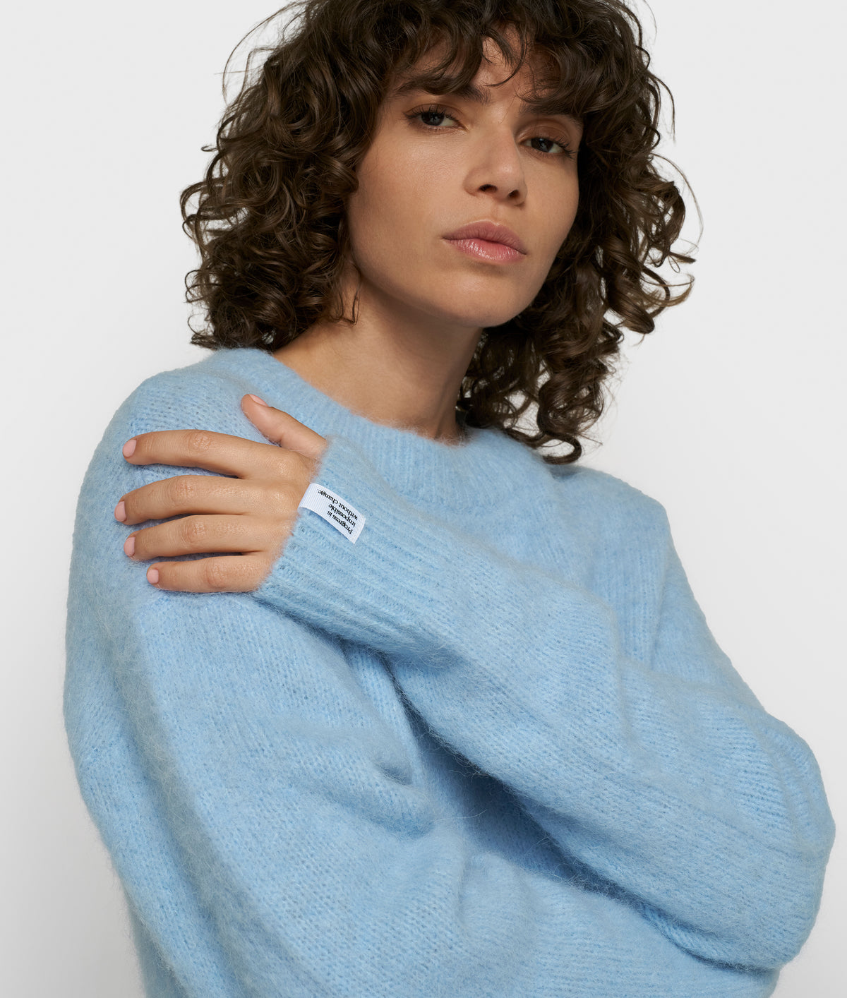 hairy knit sweater