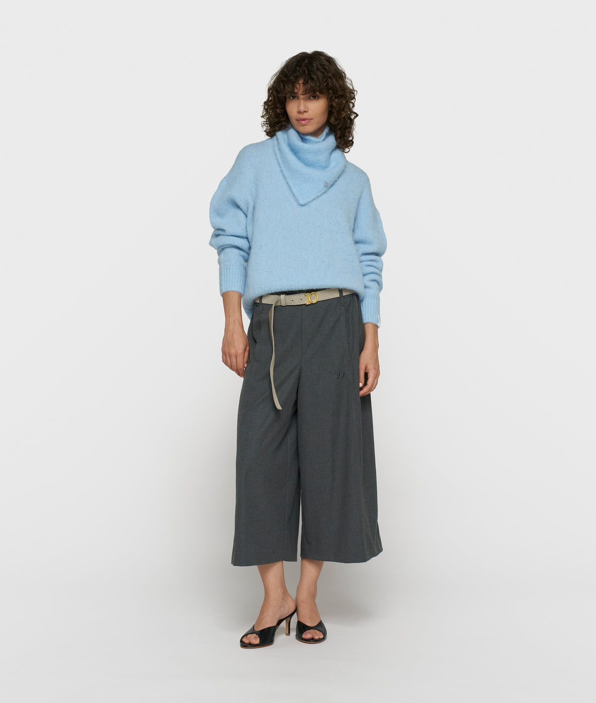 hairy knit sweater